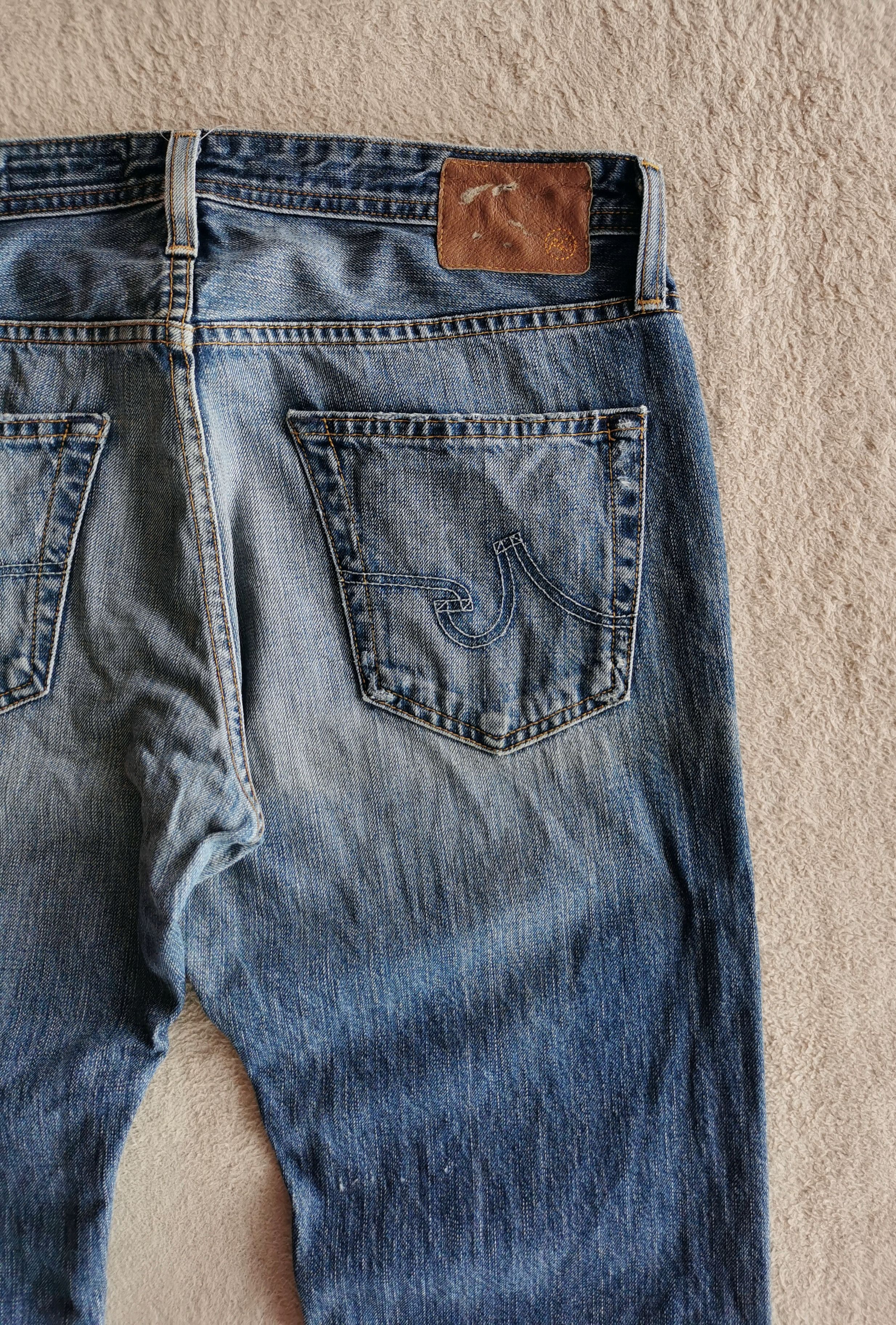 AG Adriano Goldschmied × Undercover Adriano Goldschmied the Tambourine Distressed Jeans Size US 33 - 6 Thumbnail