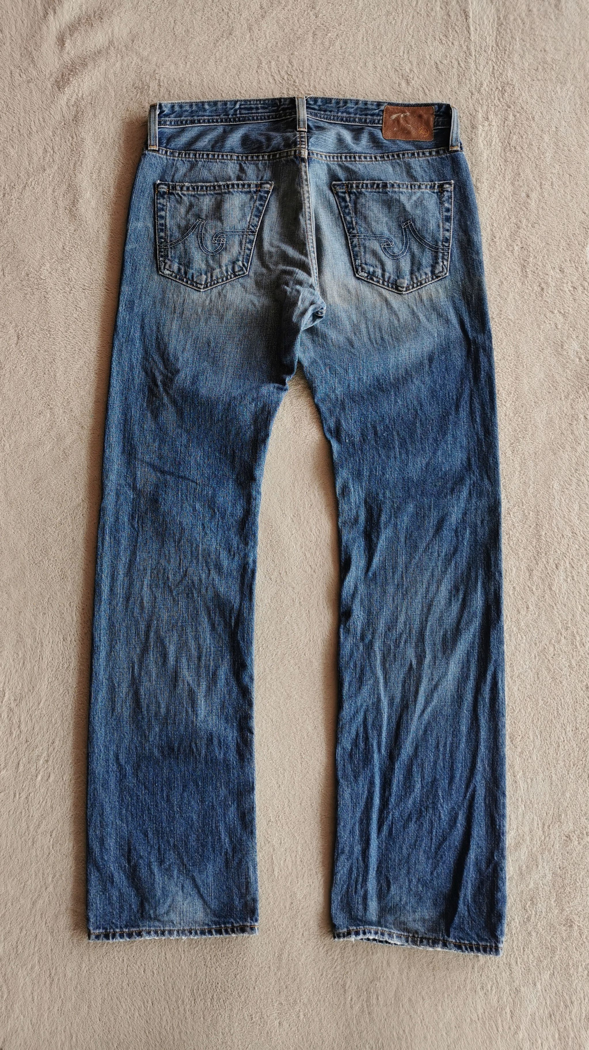 AG Adriano Goldschmied × Undercover Adriano Goldschmied the Tambourine Distressed Jeans Size US 33 - 8 Thumbnail