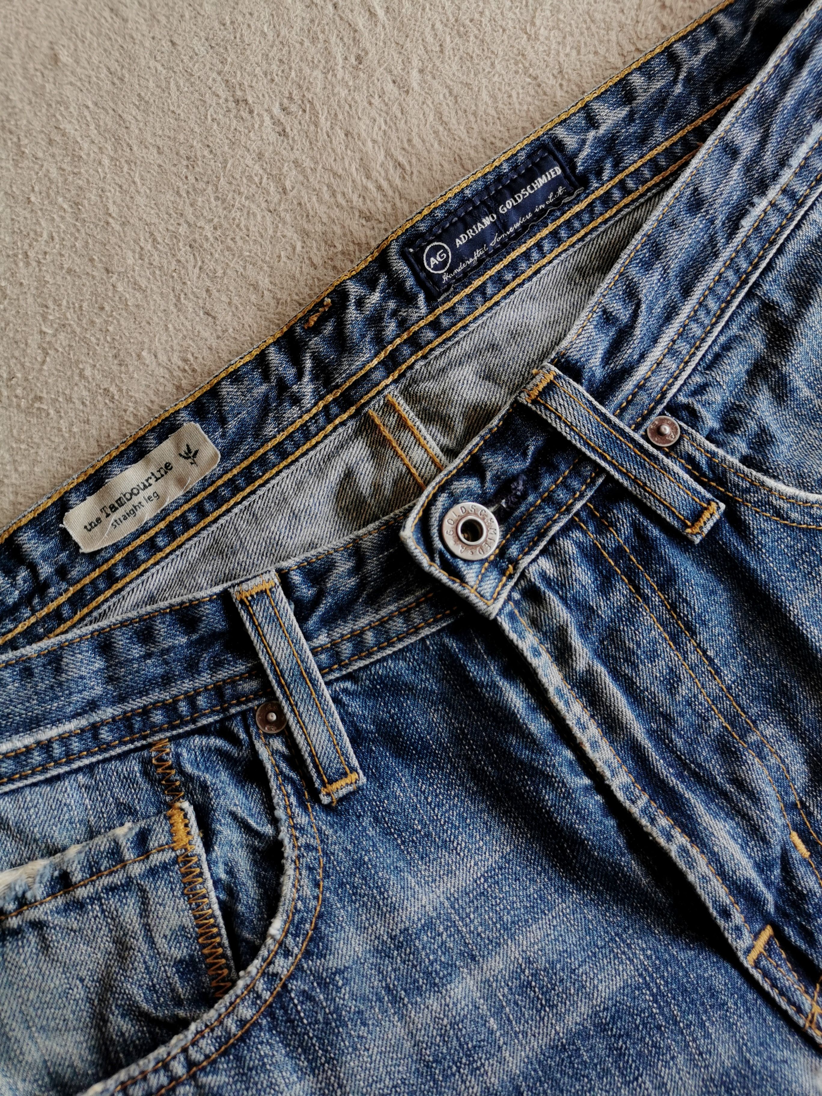 AG Adriano Goldschmied × Undercover Adriano Goldschmied the Tambourine Distressed Jeans Size US 33 - 3 Thumbnail