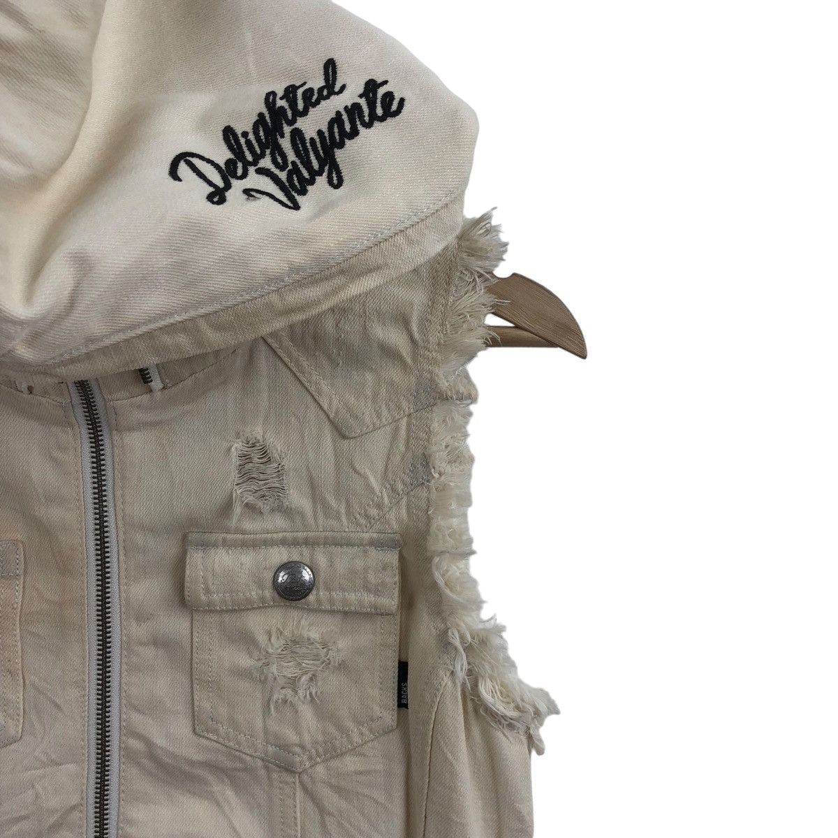Vintage Pick!! Vtg BACKS Boro Distressed Sleeveless Hoodie Jacket Size US XS / EU 42 / 0 - 9 Thumbnail