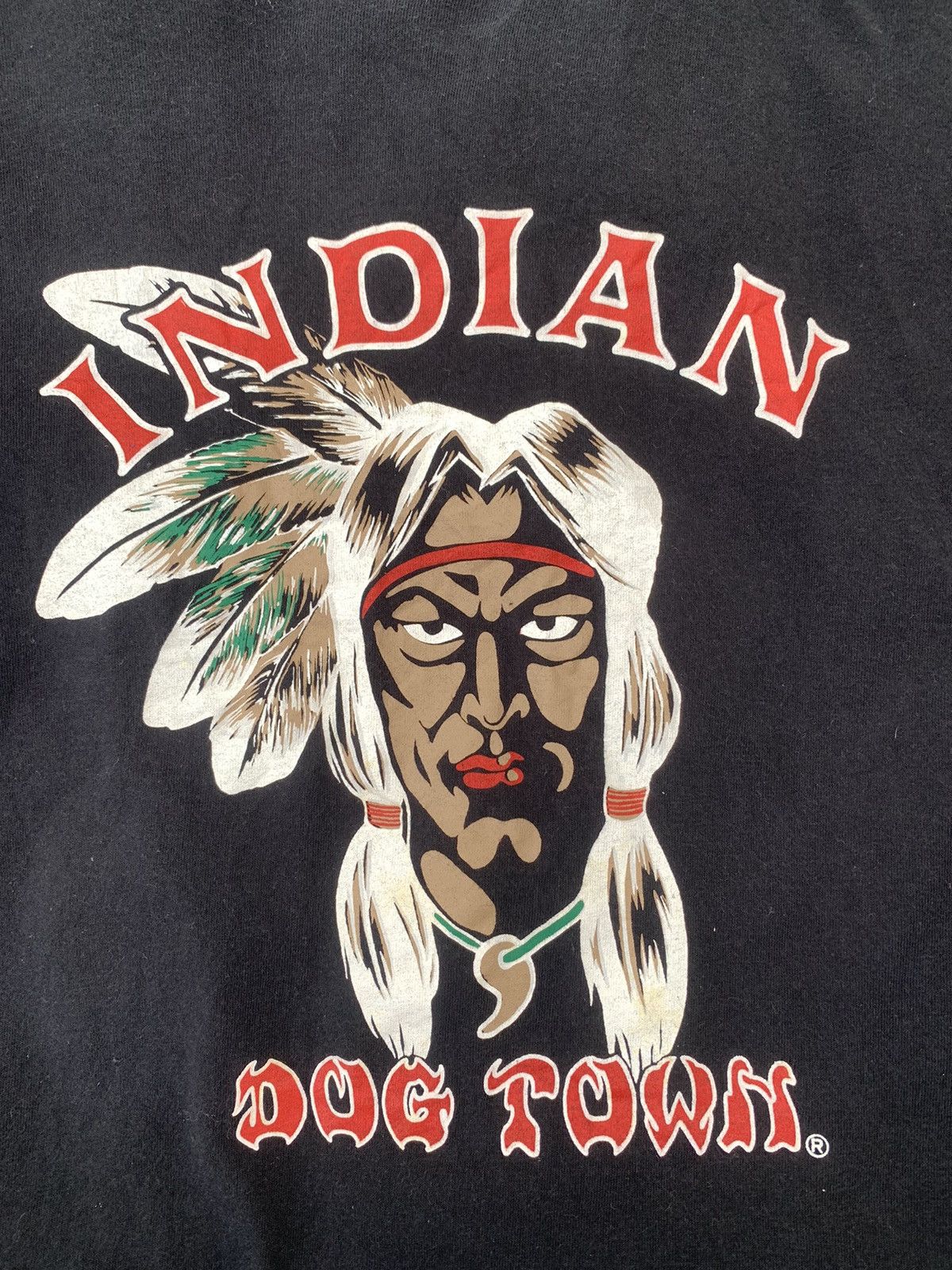 Dogtown × Vintage Vintage Indian Dog Town Skateboard Longsleeves T-shirt Size US L / EU 52-54 / 3 - 7 Thumbnail