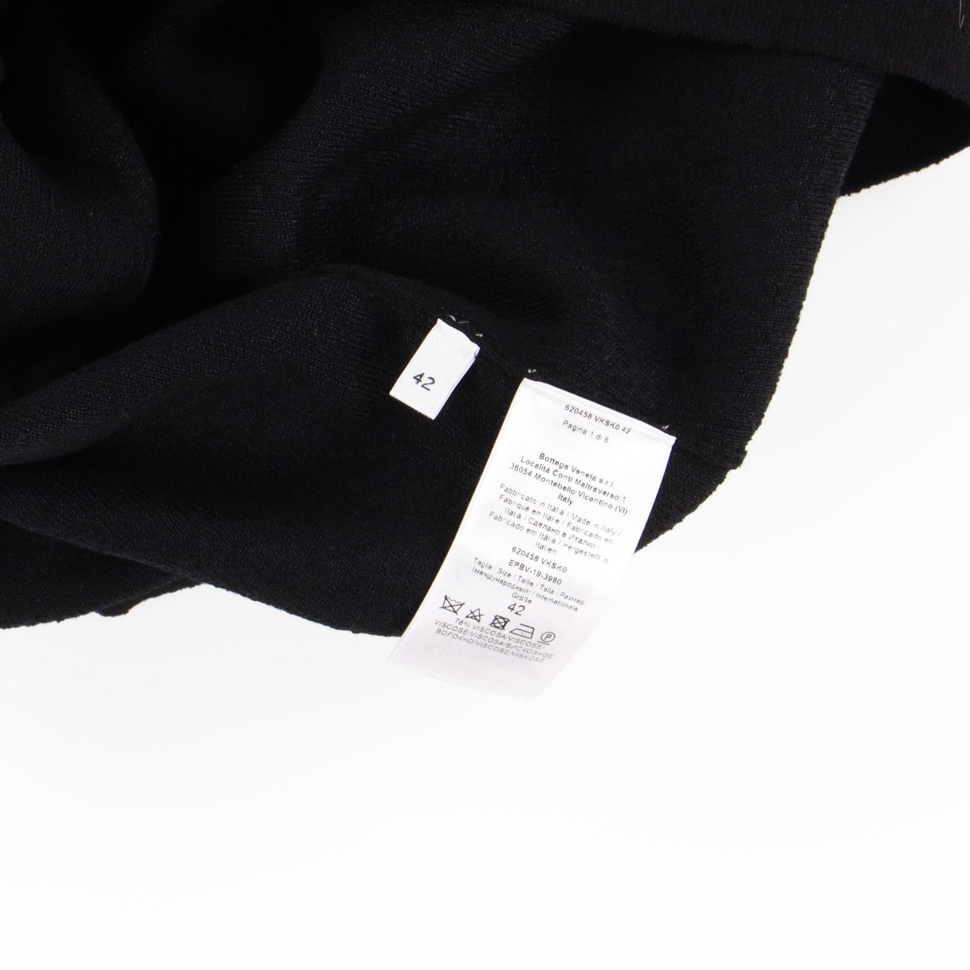Bottega Veneta Black Runway One-Shoulder Viscose Midi Dress Size L / US 10 / IT 46 - 11 Thumbnail