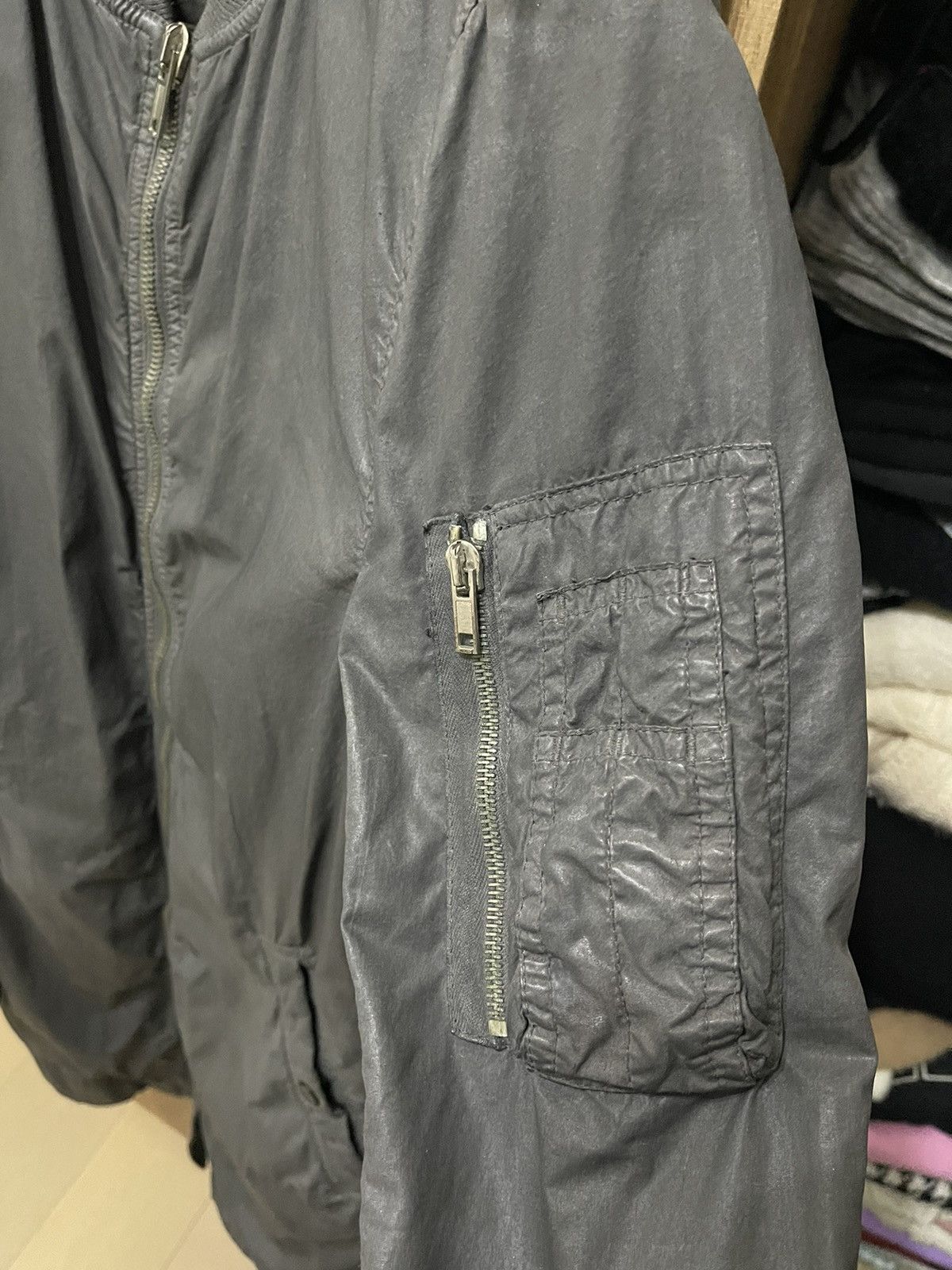Rick Owens Rick Owens DRKSHDW long bomber jacket szS Size US S / EU 44-46 / 1 - 7 Thumbnail