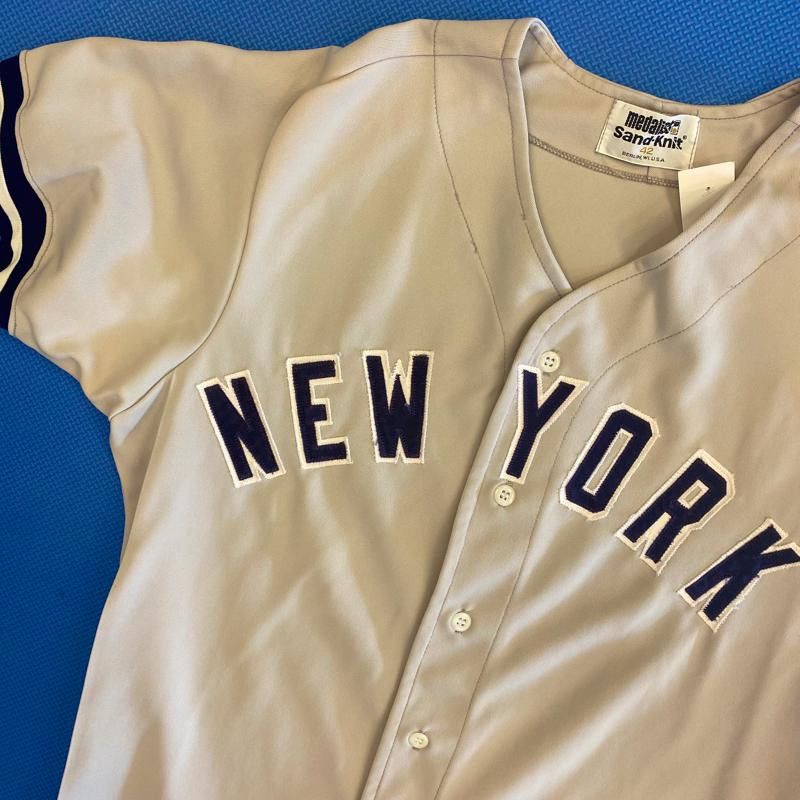 Macgregor Sand Knit NEW YORK YANKEES VINTAGE 80s SAND KNIT MLB BASEBALL JERSEY Size US M / EU 48-50 / 2 - 2 Preview