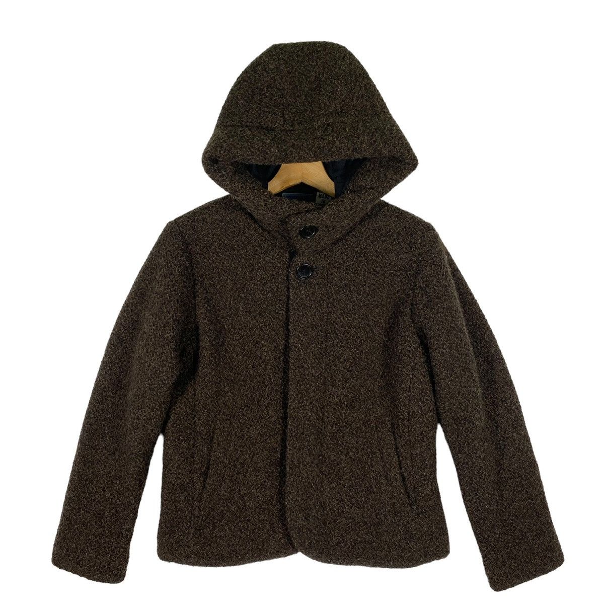 Vintage Blue Blue Japan Hoodie Jacket S Size Brown Colour