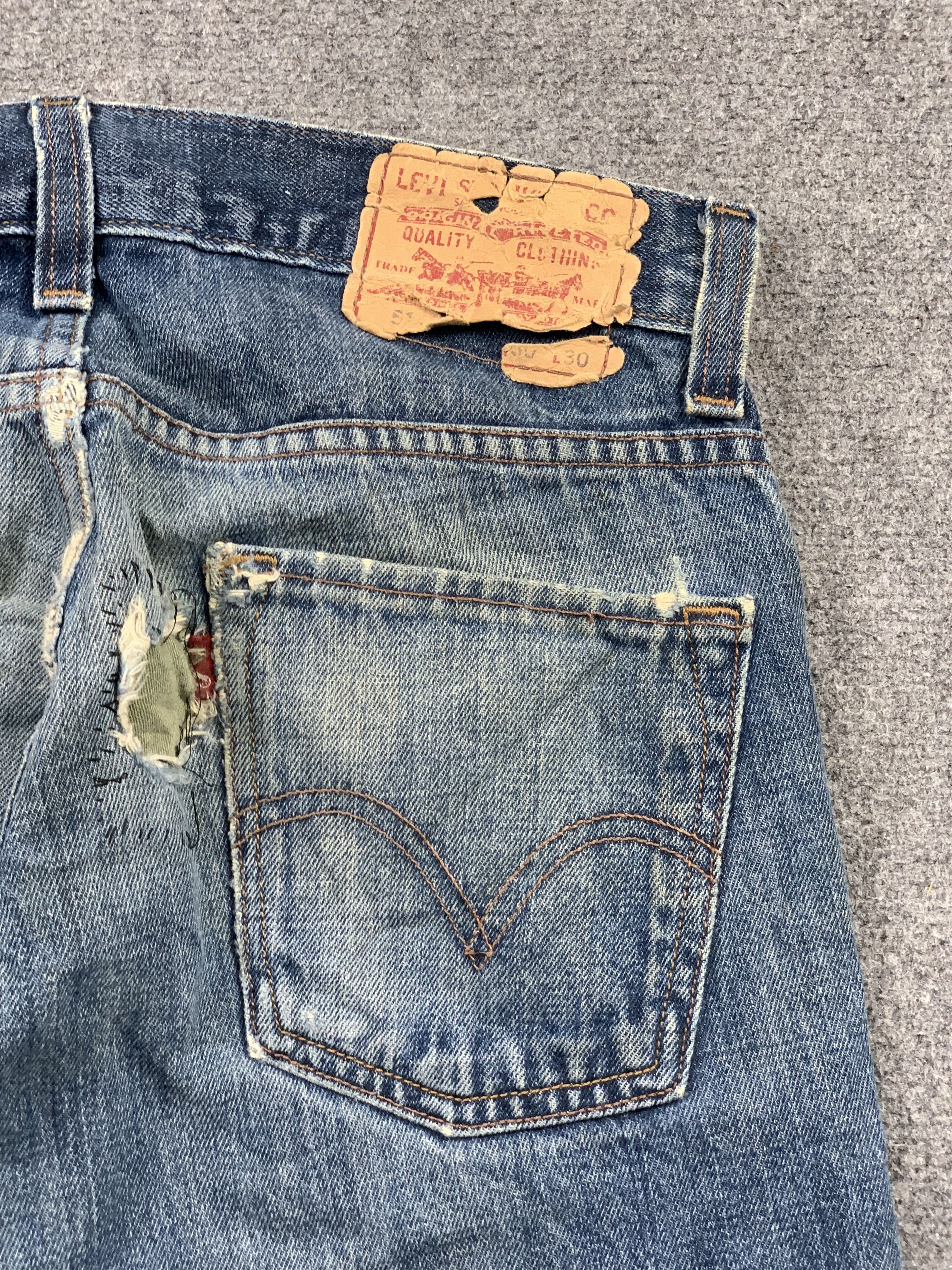 Levi's Vintage Levis 511 Faded Blue Jeans DP2177 Size US 29 - 17 Thumbnail