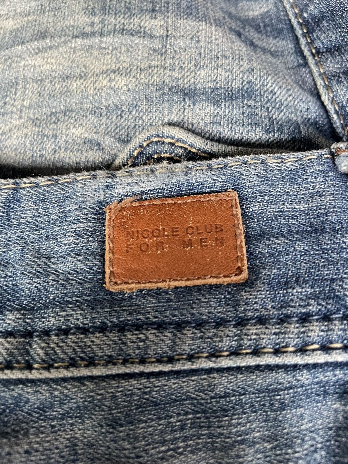 Japanese Brand × Matsuda NICOLE CLUB FOR MEN Rips Distressed Denim Size US 34 / EU 50 - 10 Thumbnail