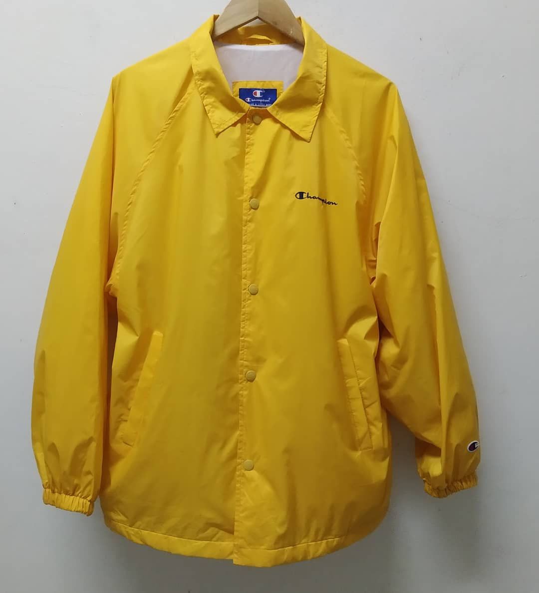 image of Windbreaker Champion in Yellow, Men's (Size Medium)