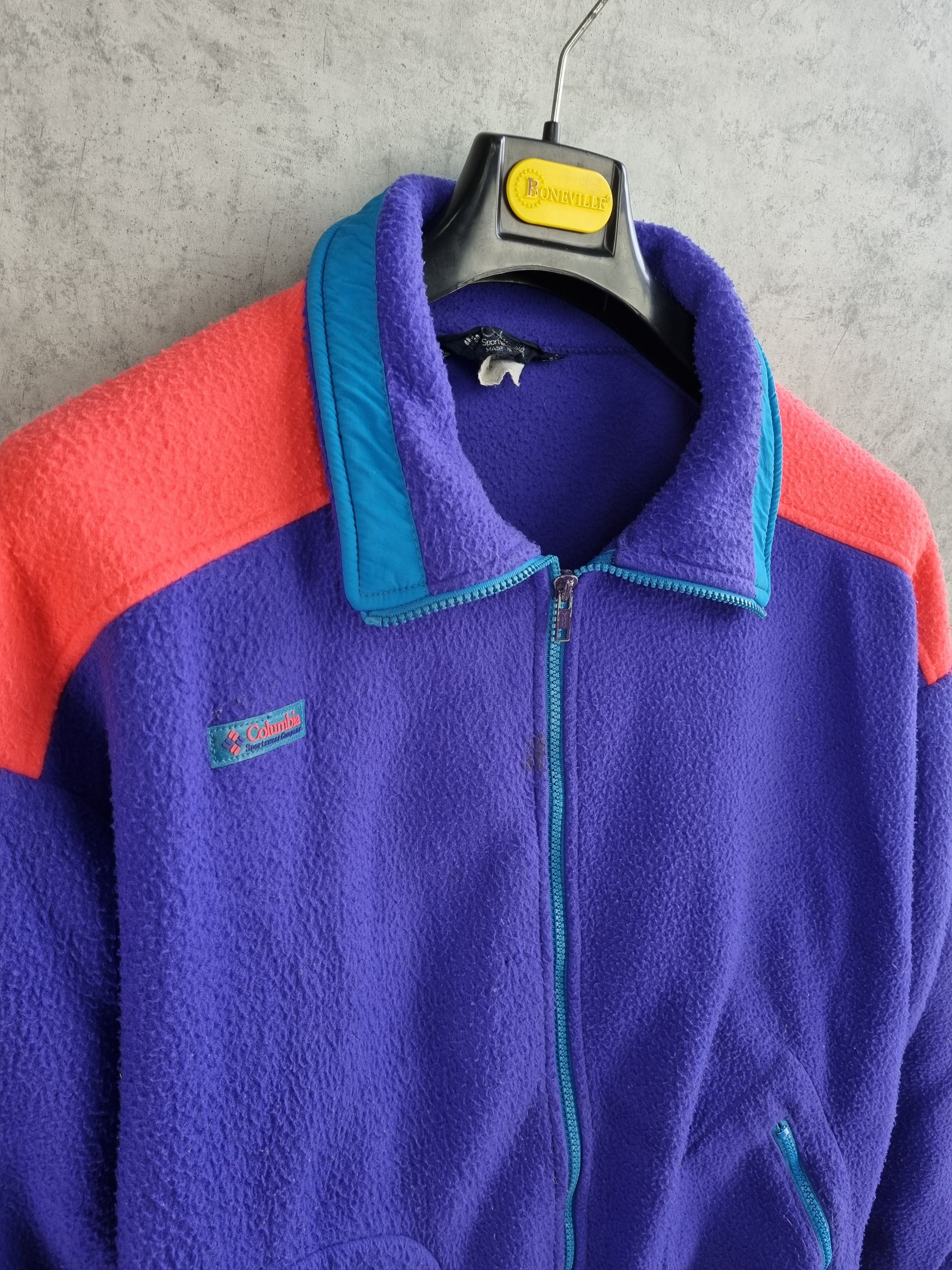Columbia × Vintage Columbia Heavy Fleece Zip Up Light Jacket Size US L / EU 52-54 / 3 - 4 Thumbnail