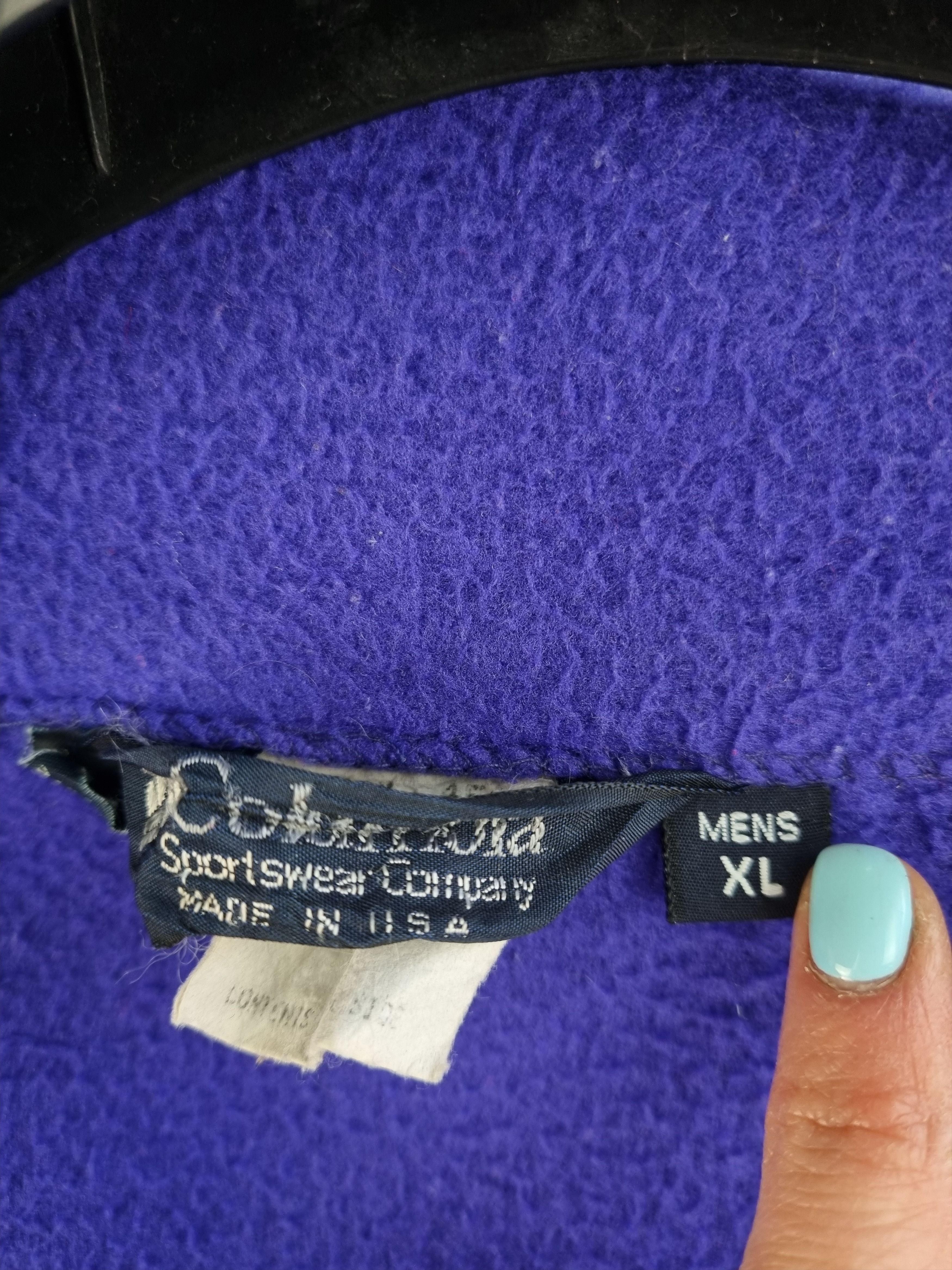 Columbia × Vintage Columbia Heavy Fleece Zip Up Light Jacket Size US L / EU 52-54 / 3 - 7 Thumbnail