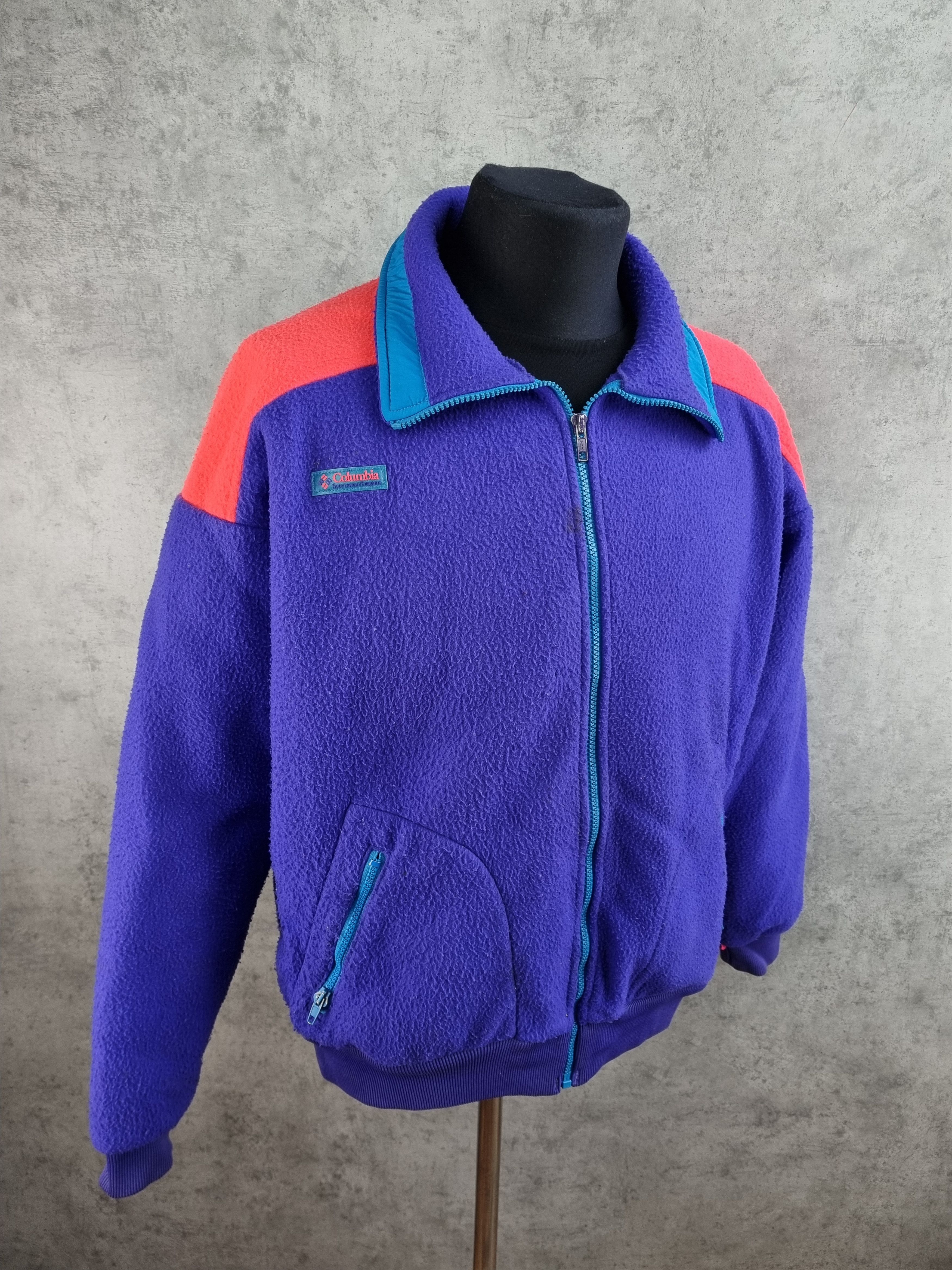 Columbia × Vintage Columbia Heavy Fleece Zip Up Light Jacket Size US L / EU 52-54 / 3 - 15 Thumbnail
