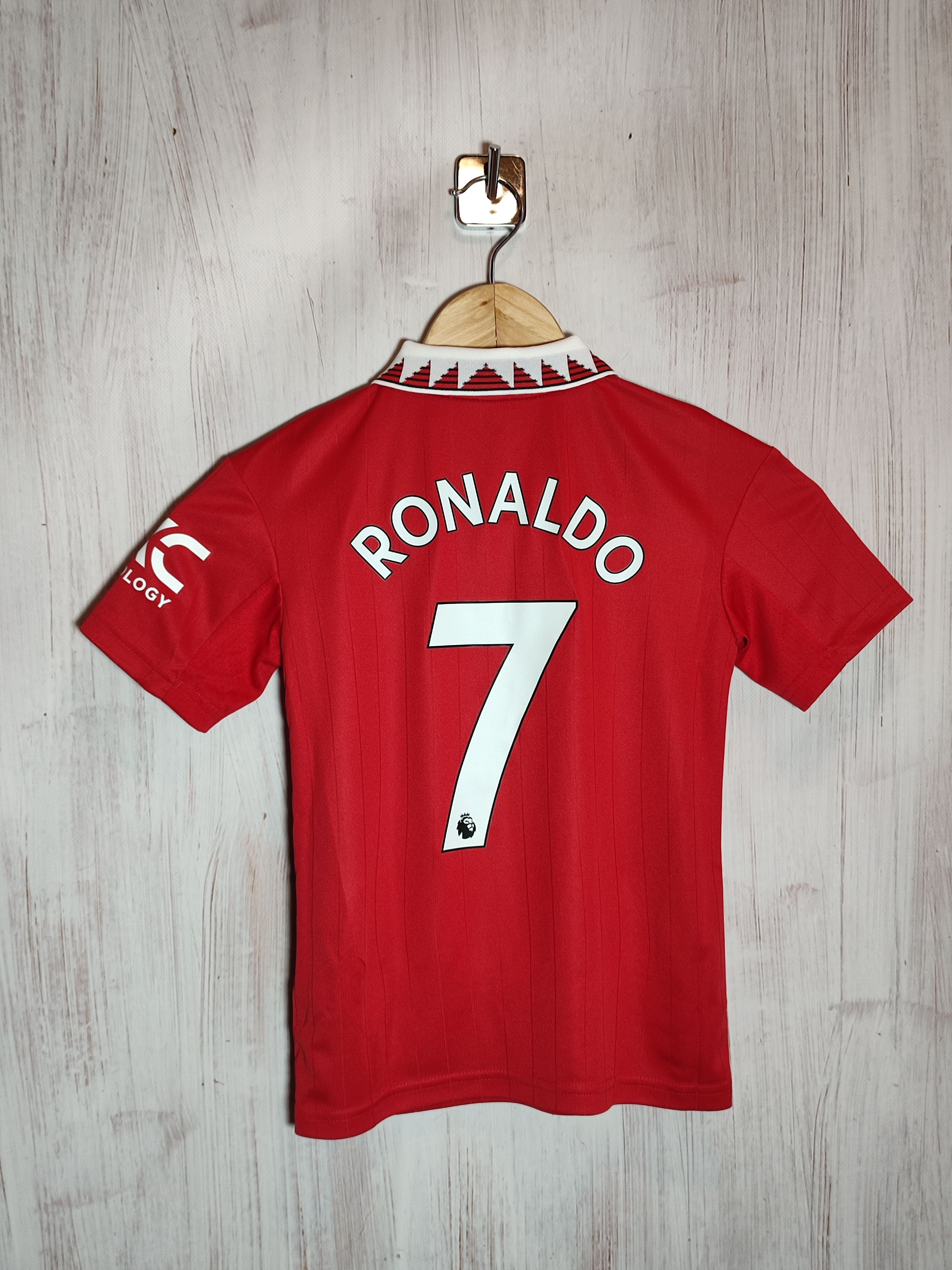 Adidas Kids 7-8y Manchester United 2022 2023 home kit tee Ronaldo | Grailed