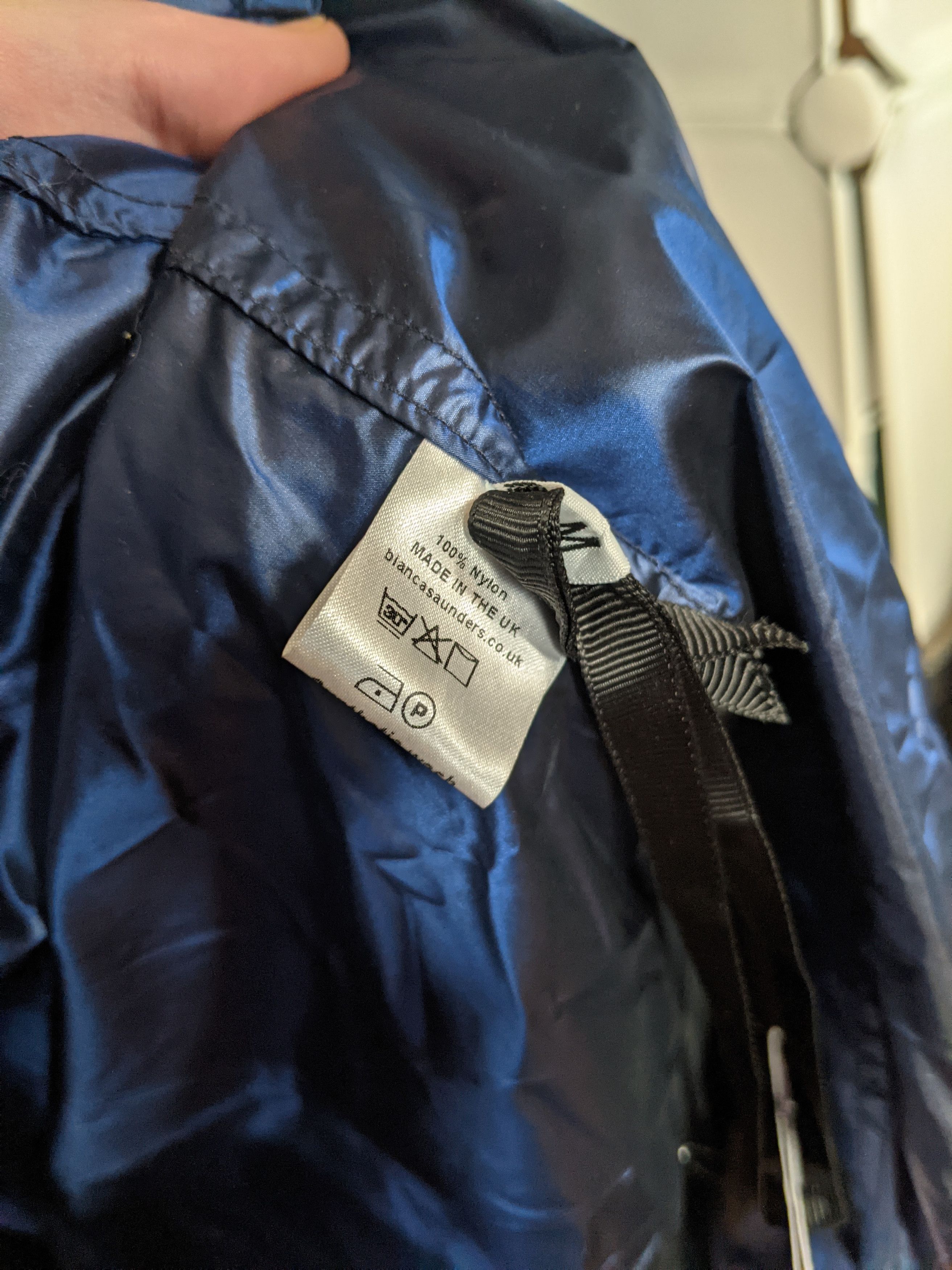 Designer Bianca Saunders navy nylon trench coat NWT Size US M / EU 48-50 / 2 - 2 Thumbnail