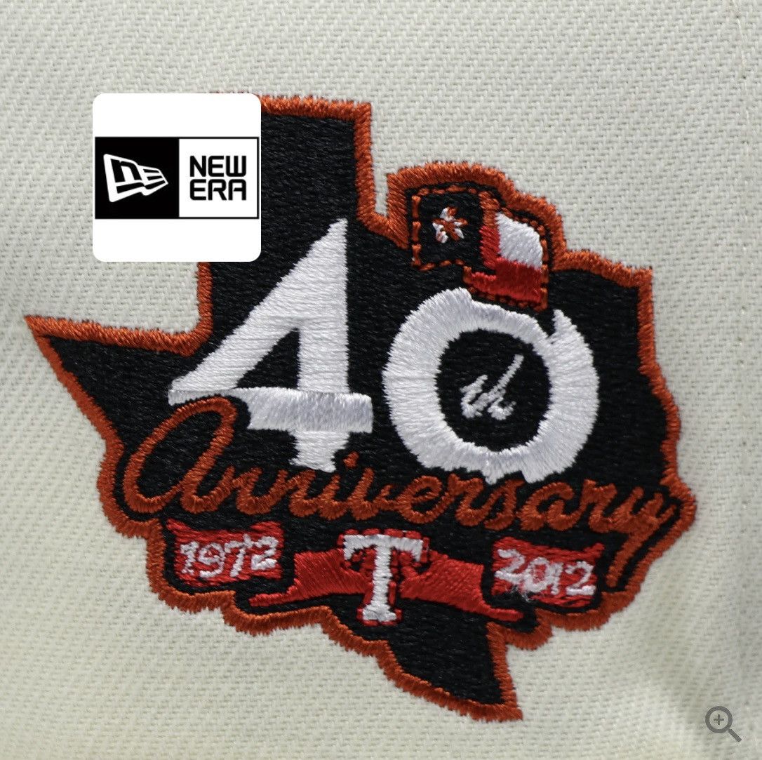 7 1/4 - Exclusive Texas Rangers 40th Ann 4UCaps Fitted Hat