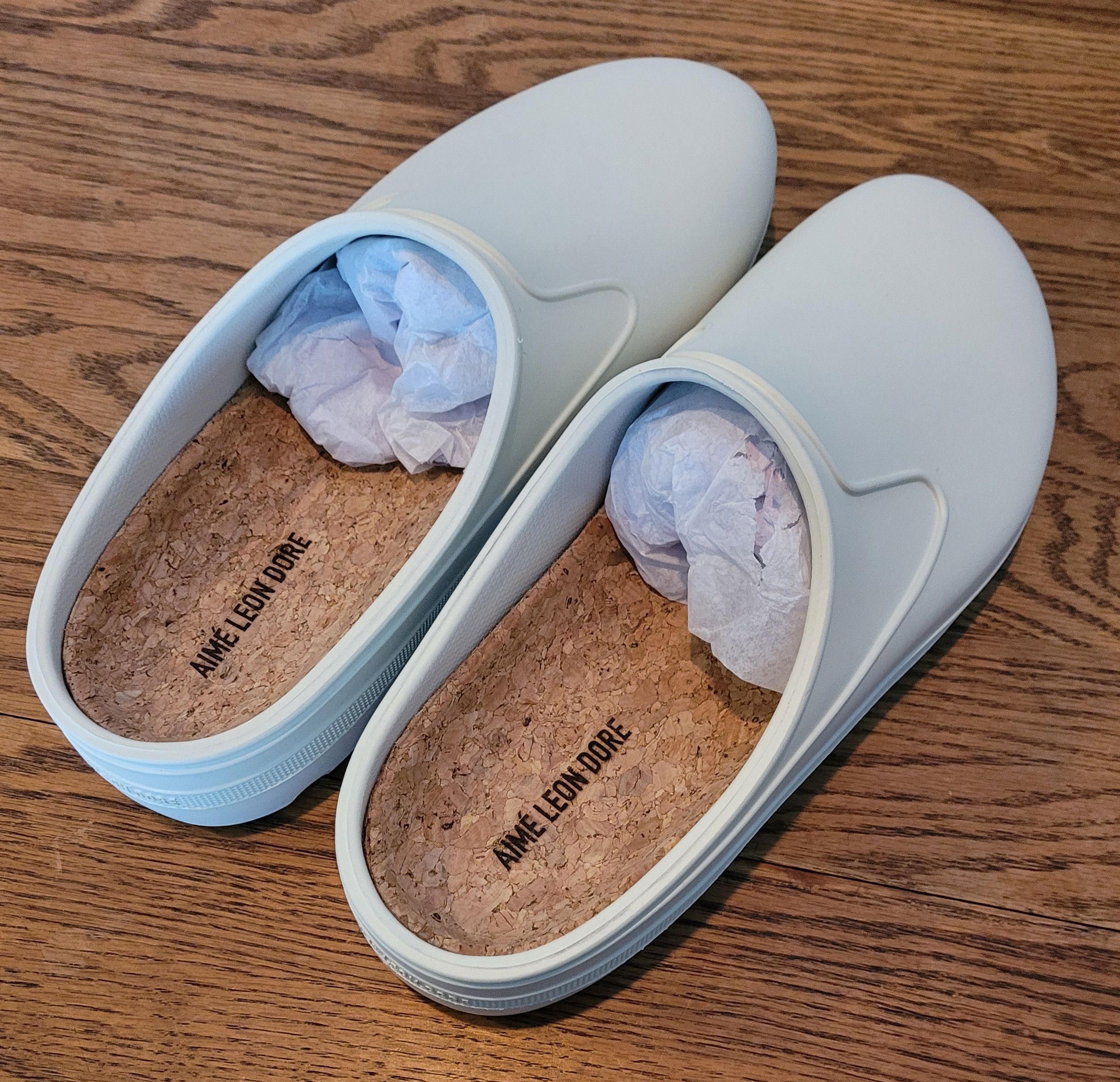 Aime Leon Dore Aime Leon Dore Garden Mule Clogs (White, Size