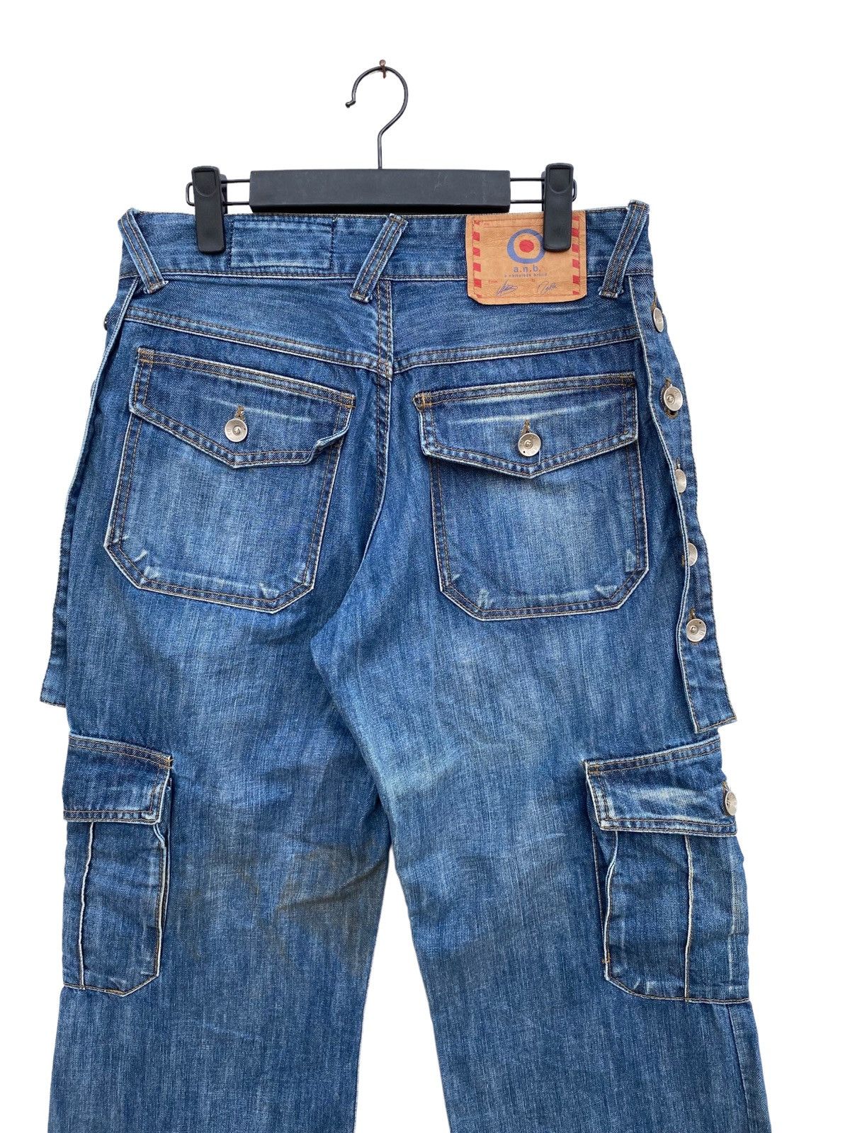 image of Archival Clothing x Vintage Anb Carpenter Style Cargo Pant in Blue, Men's (Size 32)
