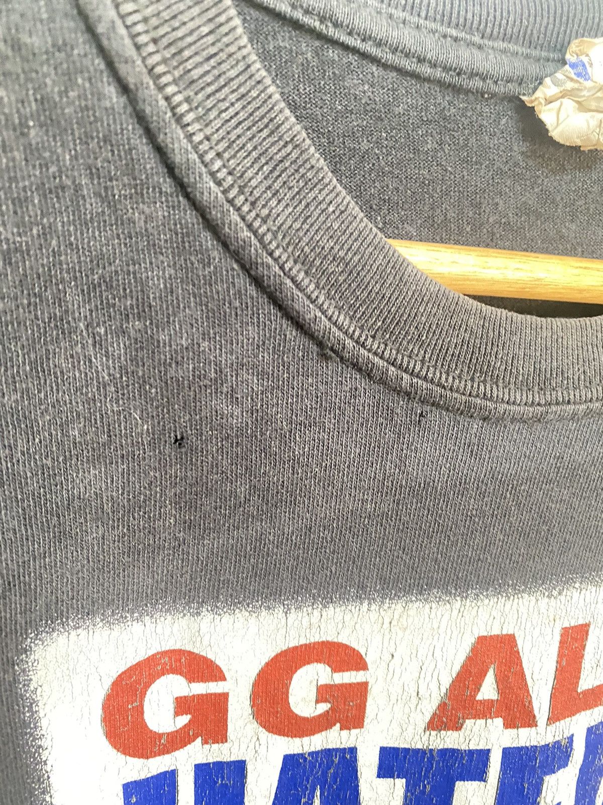 Band Tees × Vintage Rare Gg Allin Distress T Shirt Size US S / EU 44-46 / 1 - 3 Thumbnail