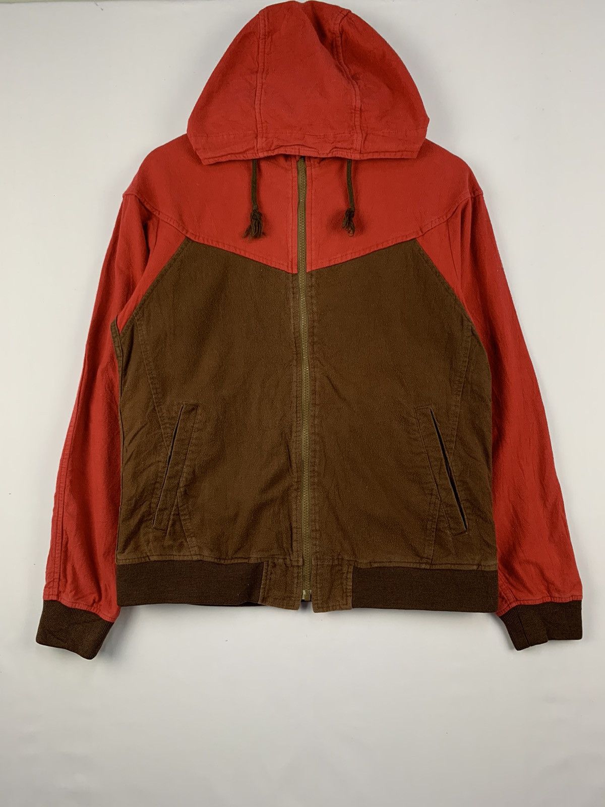 Japanese Brand Ships Jet Blue Full Zipper Jacket Brown Red Medium Size US M / EU 48-50 / 2 - 1 Thumbnail