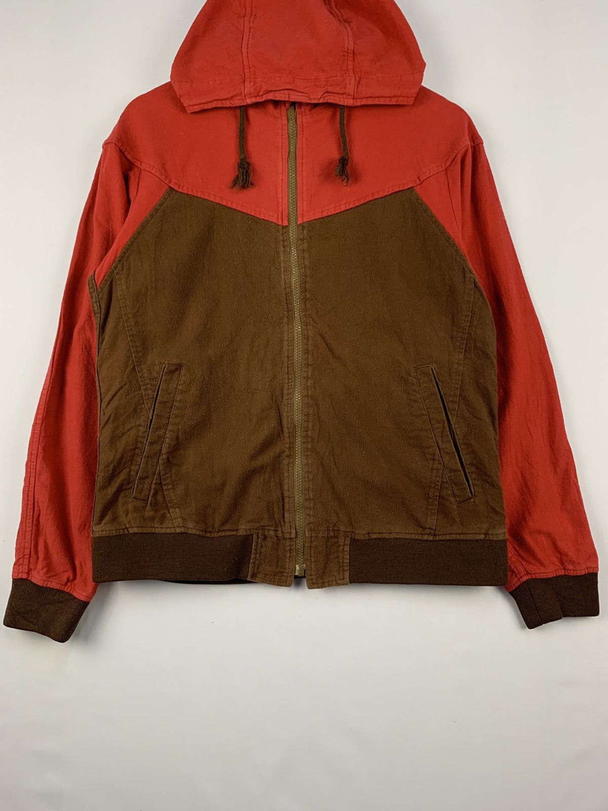 Japanese Brand Ships Jet Blue Full Zipper Jacket Brown Red Medium Size US M / EU 48-50 / 2 - 2 Thumbnail