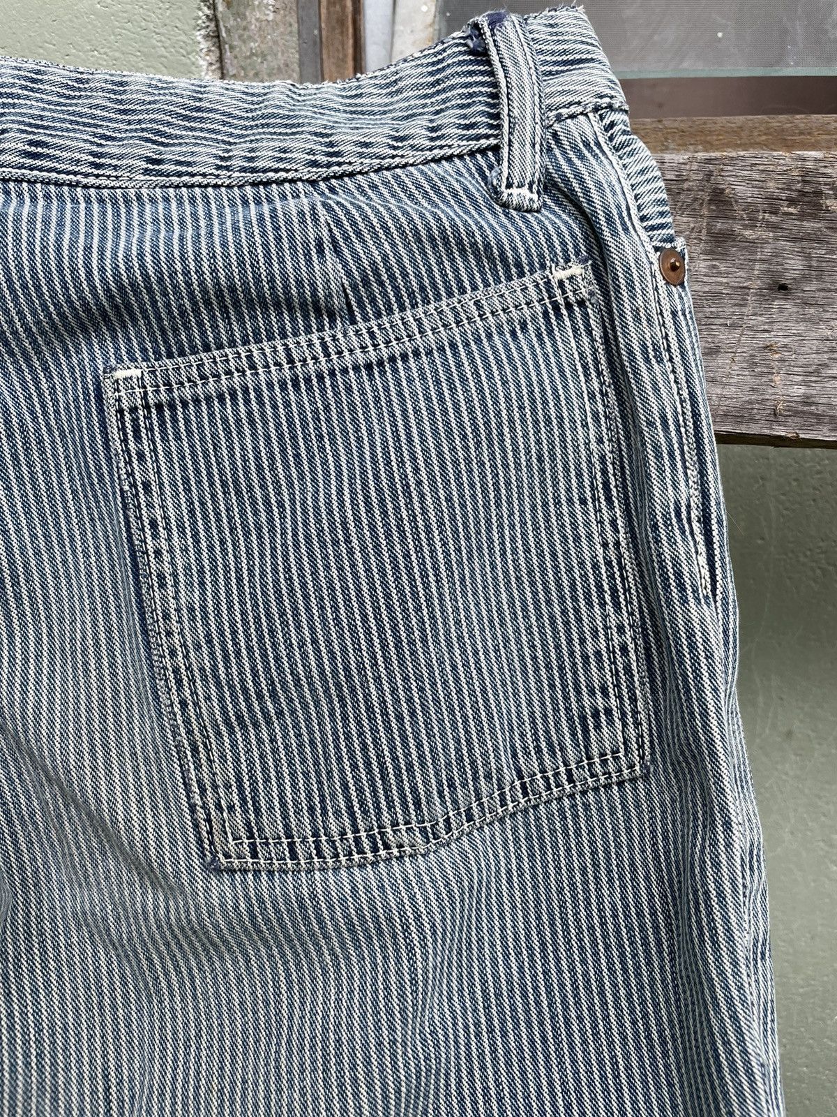 45rpm × Japanese Brand × Vintage ⚡️Vintage 45 RPM Stripe Jeans Pants Size 28" / US 6 / IT 42 - 10 Thumbnail