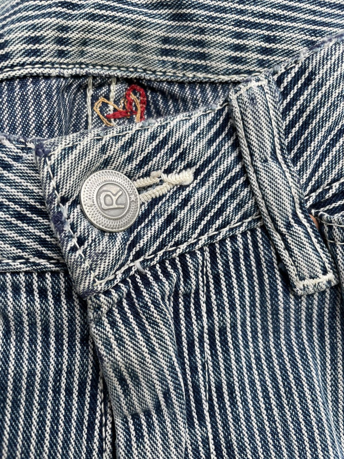 45rpm × Japanese Brand × Vintage ⚡️Vintage 45 RPM Stripe Jeans Pants Size 28" / US 6 / IT 42 - 7 Thumbnail
