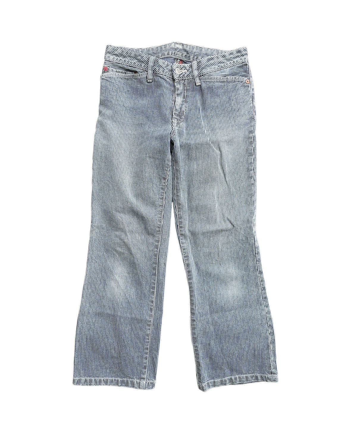 45rpm × Japanese Brand × Vintage ⚡️Vintage 45 RPM Stripe Jeans Pants Size 28" / US 6 / IT 42 - 1 Thumbnail