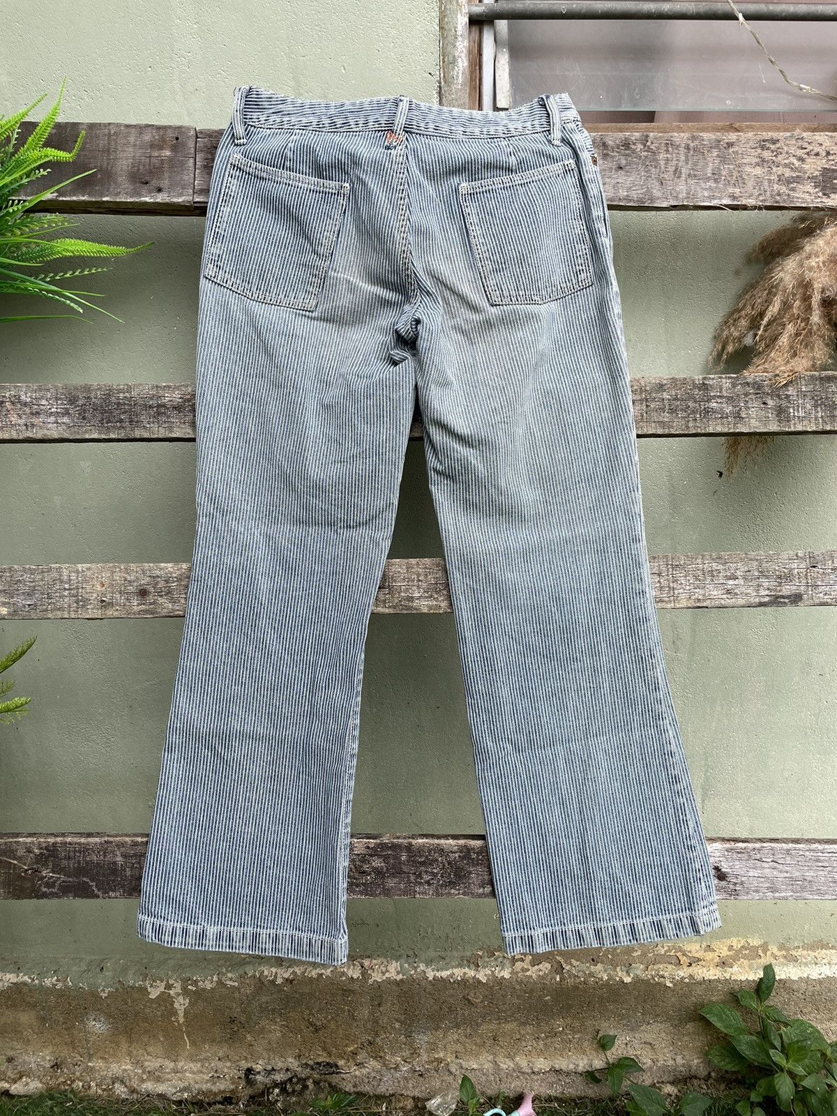 45rpm × Japanese Brand × Vintage ⚡️Vintage 45 RPM Stripe Jeans Pants Size 28" / US 6 / IT 42 - 6 Thumbnail