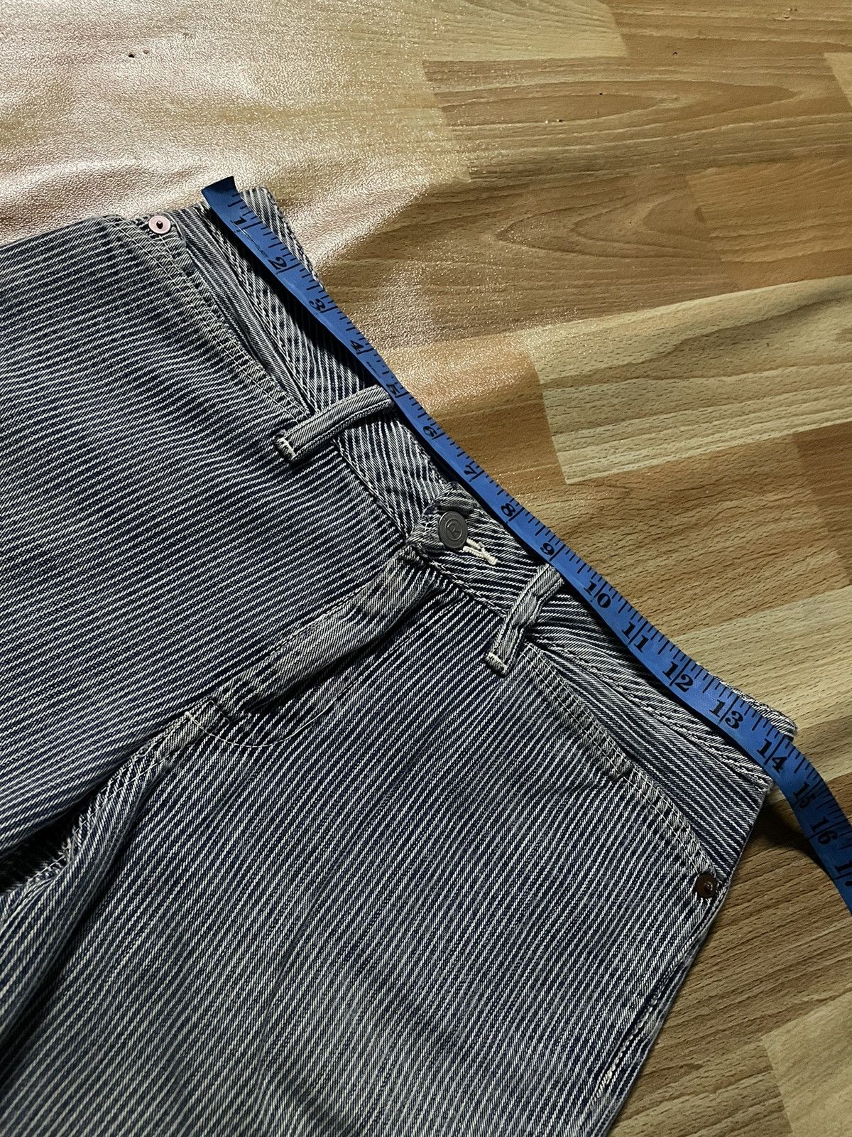 45rpm × Japanese Brand × Vintage ⚡️Vintage 45 RPM Stripe Jeans Pants Size 28" / US 6 / IT 42 - 15 Thumbnail