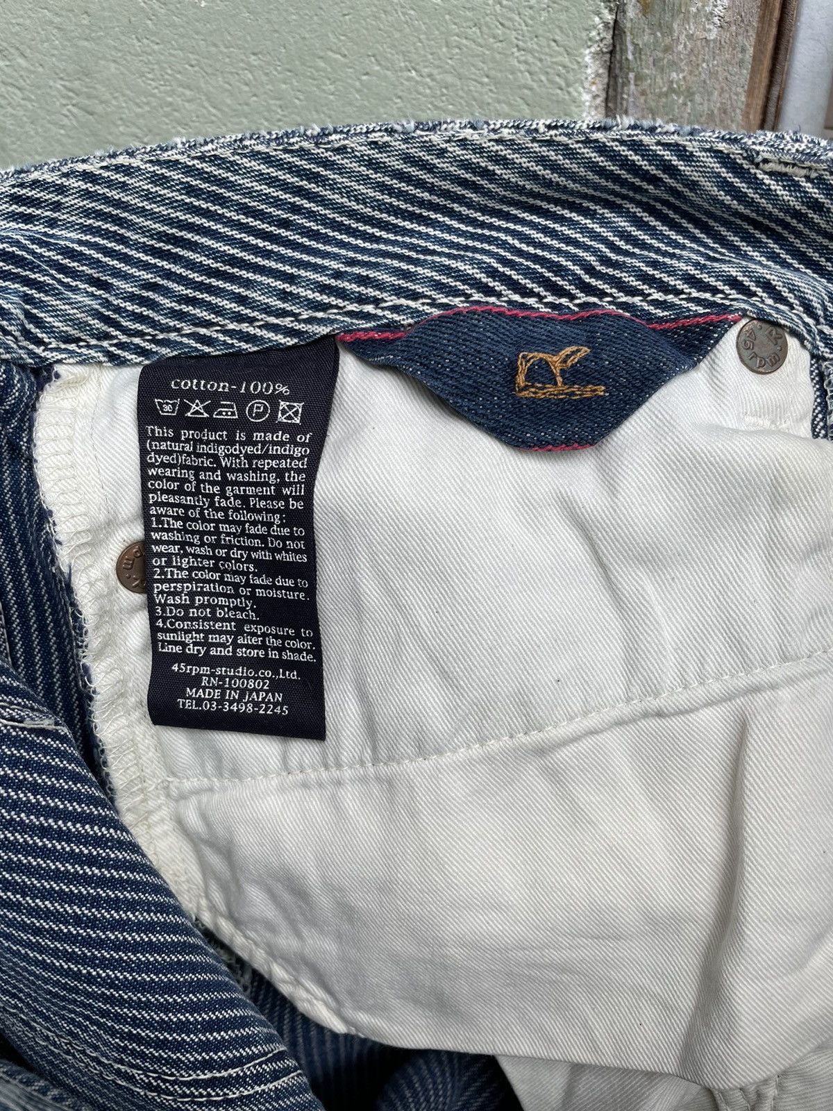 45rpm × Japanese Brand × Vintage ⚡️Vintage 45 RPM Stripe Jeans Pants Size 28" / US 6 / IT 42 - 13 Thumbnail
