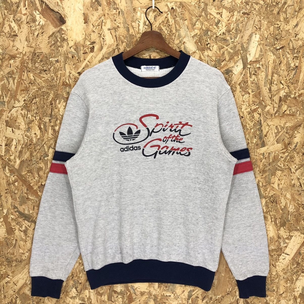 Adidas × Descente × Vintage Vintage Adidas Spirit Of The Games Sweatshirt Size US M / EU 48-50 / 2 - 2 Thumbnail