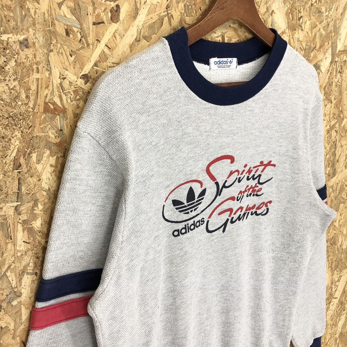 Adidas × Descente × Vintage Vintage Adidas Spirit Of The Games Sweatshirt Size US M / EU 48-50 / 2 - 4 Thumbnail