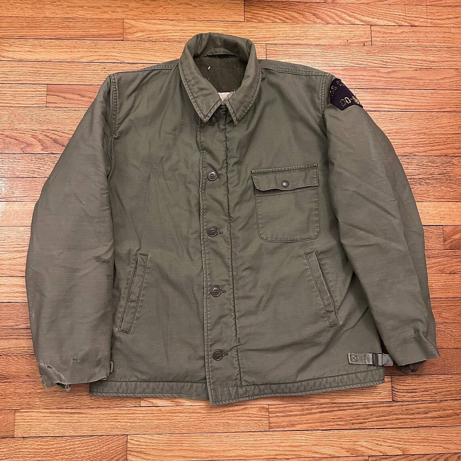 Vintage US Army Military A2 Cold Weather Deck Jacket - Outerwear