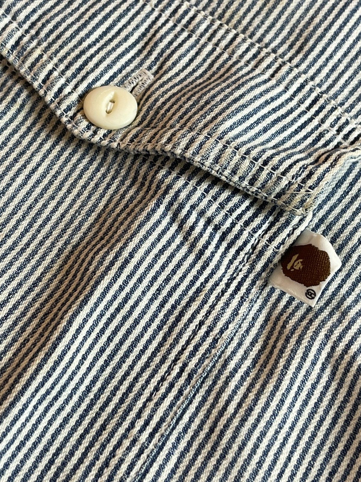 Bape × Post Overalls Bape x Post Oberall Hickory Shirt/ Nice Design Size US M / EU 48-50 / 2 - 5 Thumbnail