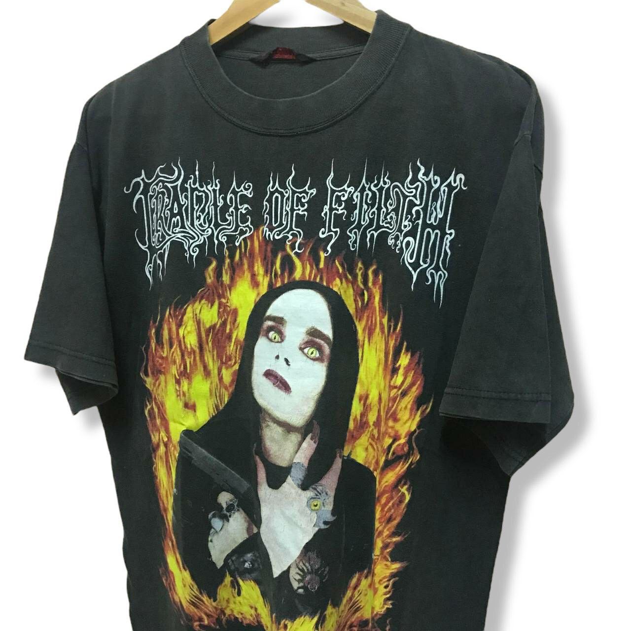 Band Tees Vintage 1999 Cradle Of Filth Wanker Black Metal Band T Shirt Size US XL / EU 56 / 4 - 3 Thumbnail