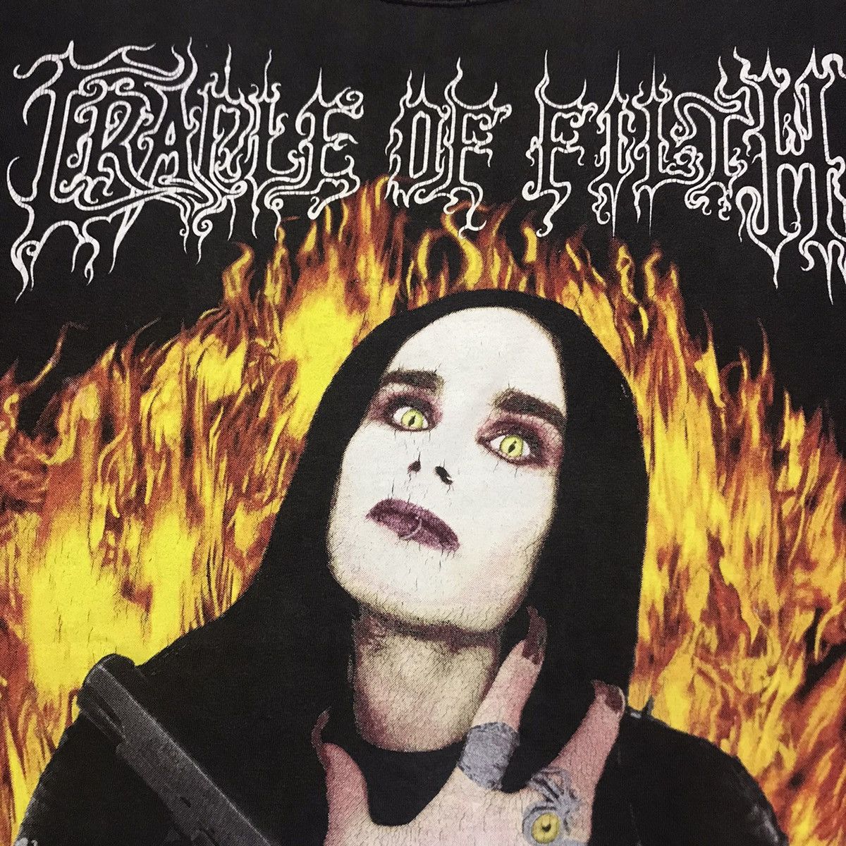 Band Tees Vintage 1999 Cradle Of Filth Wanker Black Metal Band T Shirt Size US XL / EU 56 / 4 - 6 Thumbnail