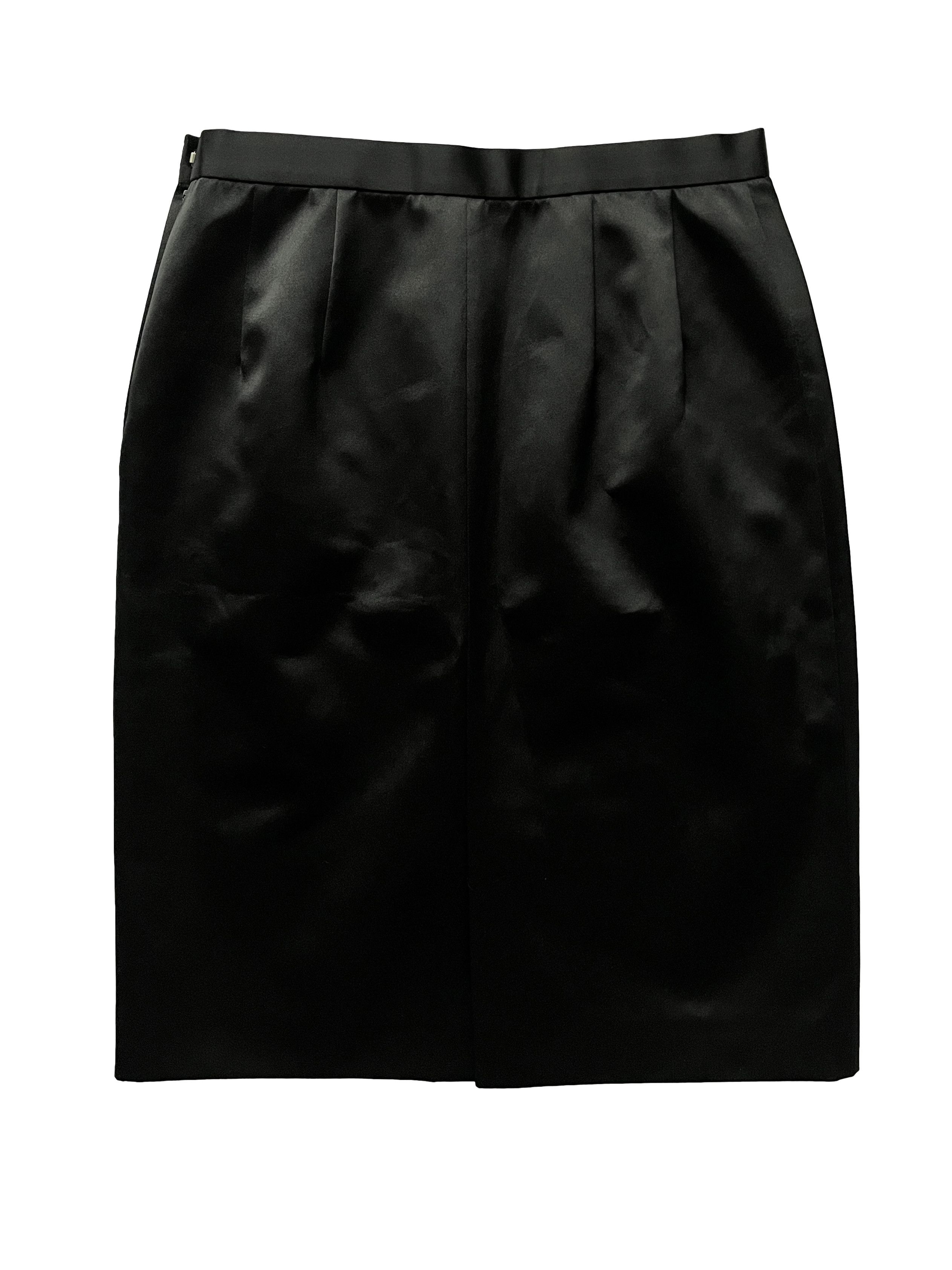 Comme des Garcons ⚡️QUICK SALE⚡️2004 Comme des Garcons Black Satin Skirt Size 27" / US 4 / IT 40 - 2 Thumbnail