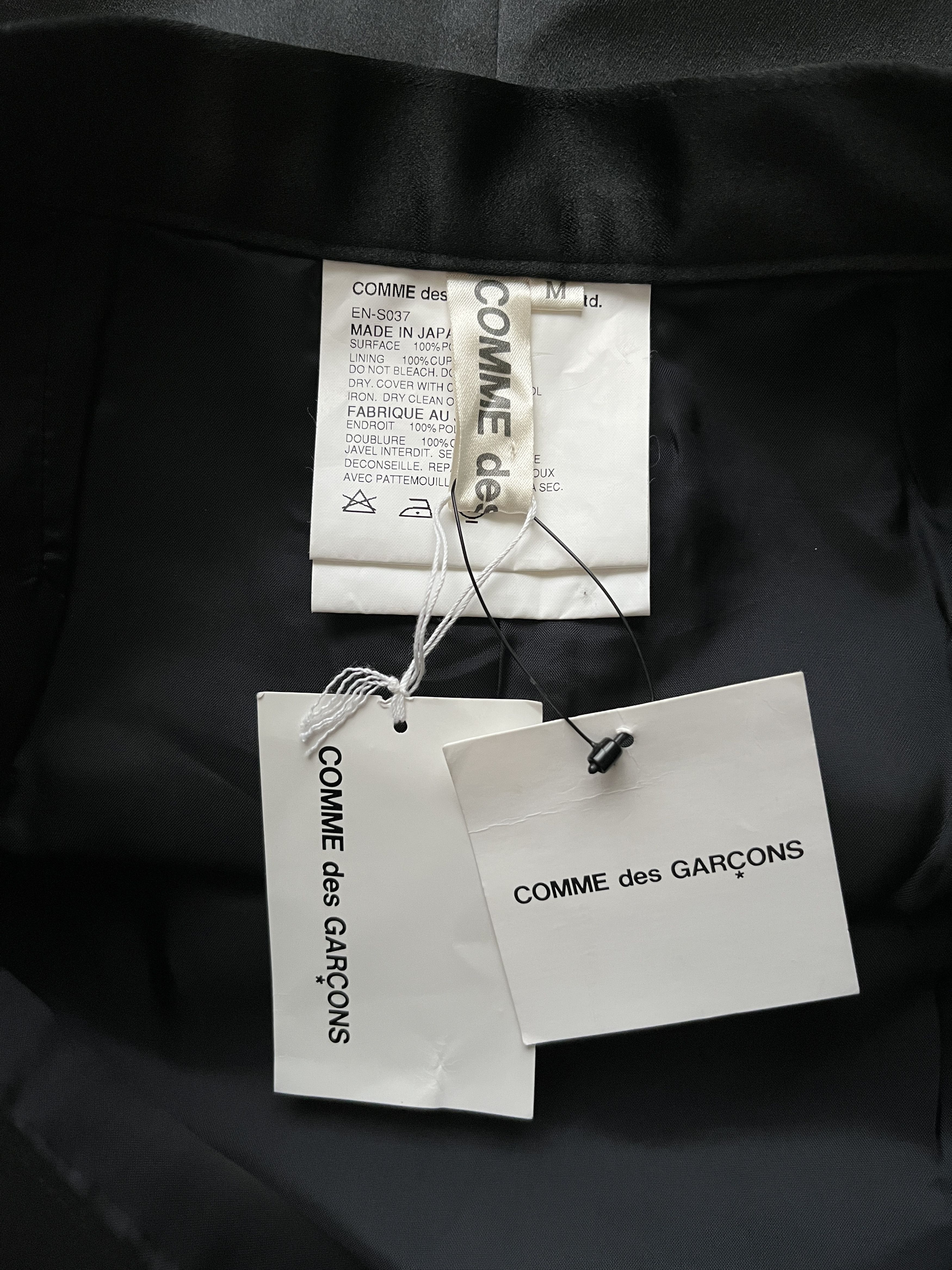 Comme des Garcons ⚡️QUICK SALE⚡️2004 Comme des Garcons Black Satin Skirt Size 27" / US 4 / IT 40 - 3 Thumbnail