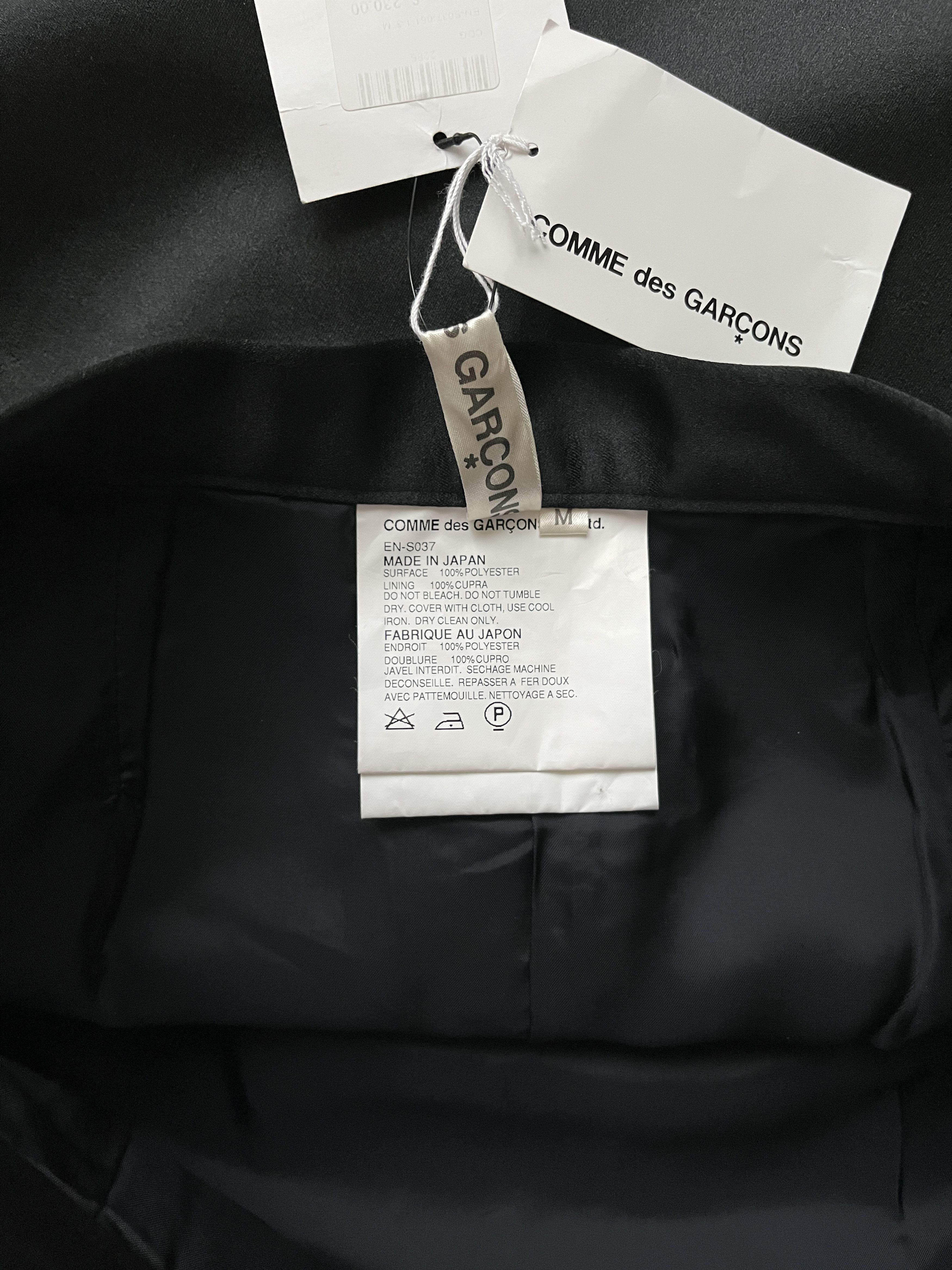 Comme des Garcons ⚡️QUICK SALE⚡️2004 Comme des Garcons Black Satin Skirt Size 27" / US 4 / IT 40 - 4 Thumbnail
