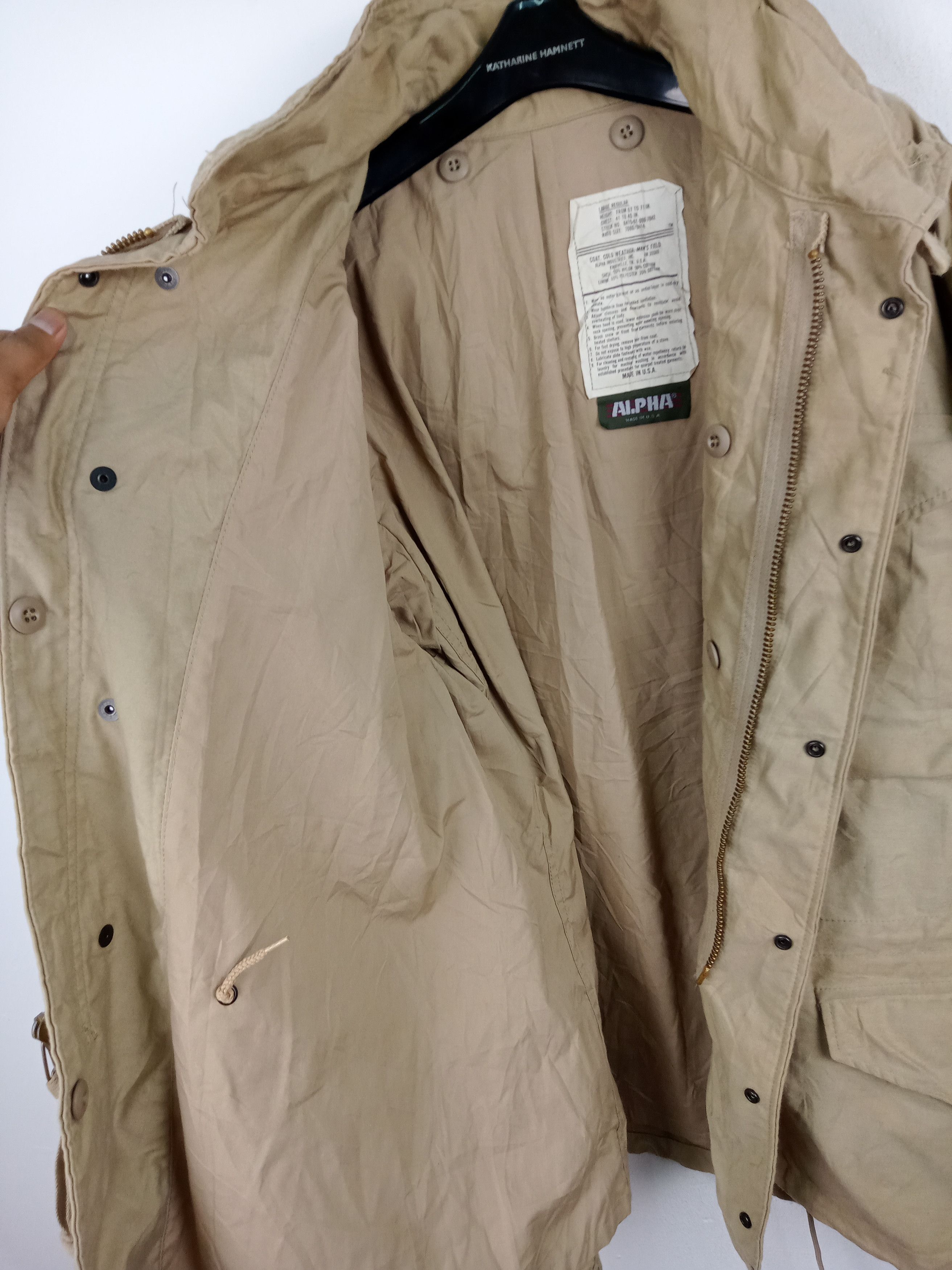 Alpha Industries × Vintage Vintage Alpha Industries Military Style Parka Jacket Size US L / EU 52-54 / 3 - 7 Thumbnail