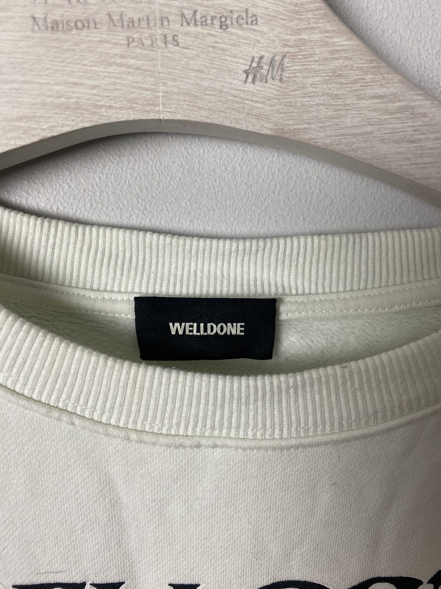 Japanese Brand WE11DONE sweatshirt crewneck big logo Size US M / EU 48-50 / 2 - 3 Thumbnail