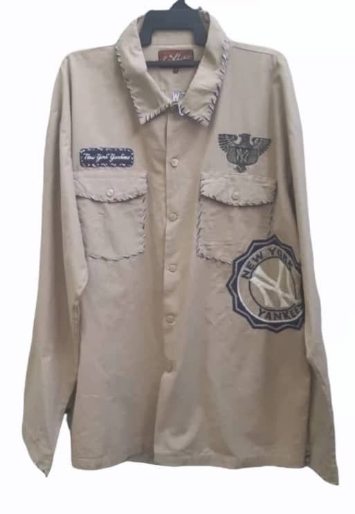 New York Yankees New York Yankees Red X Jacket Khaki Pikwakwad Embroidered Size US XXL / EU 58 / 5 - 1 Thumbnail