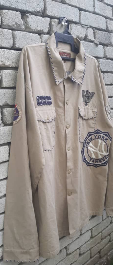 New York Yankees New York Yankees Red X Jacket Khaki Pikwakwad Embroidered Size US XXL / EU 58 / 5 - 3 Thumbnail
