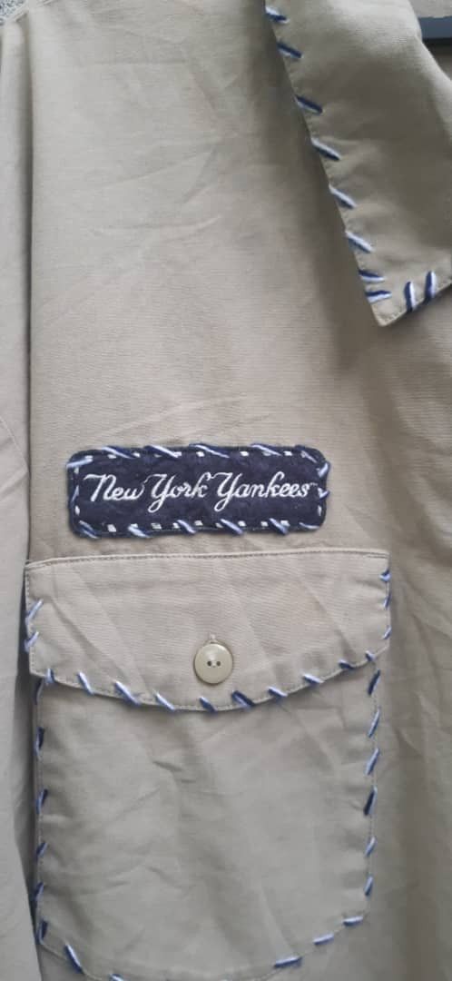 New York Yankees New York Yankees Red X Jacket Khaki Pikwakwad Embroidered Size US XXL / EU 58 / 5 - 10 Thumbnail