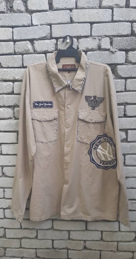 New York Yankees New York Yankees Red X Jacket Khaki Pikwakwad Embroidered Size US XXL / EU 58 / 5 - 2 Thumbnail