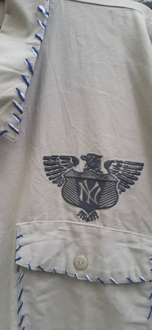 New York Yankees New York Yankees Red X Jacket Khaki Pikwakwad Embroidered Size US XXL / EU 58 / 5 - 9 Thumbnail