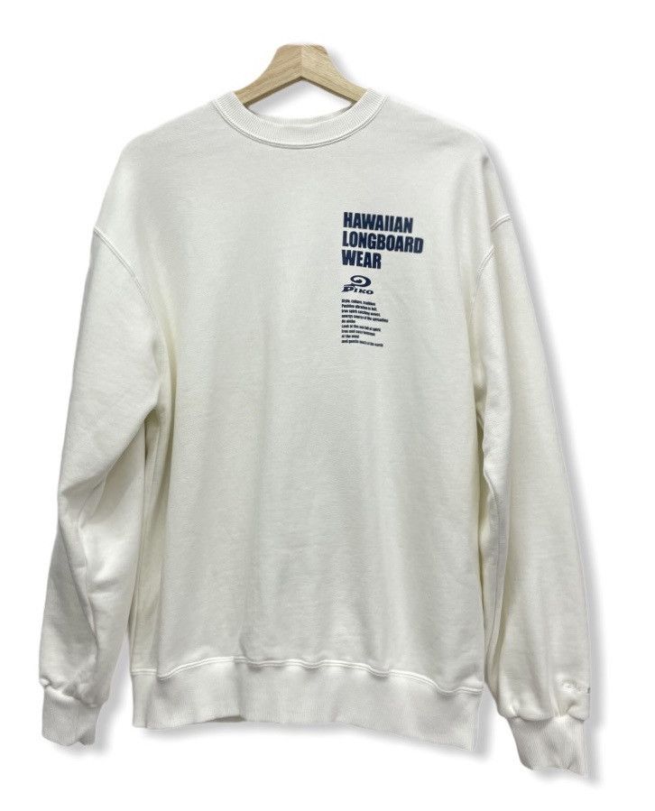 Japanese Brand PIKO Hawaiian Longboard Wear Crewneck Sweater Size US L / EU 52-54 / 3 - 3 Thumbnail