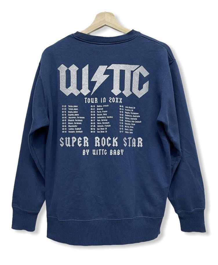 AC/DC Vtg UITTG Rock Star Tour ACDC Band Bape Style Sweater Size US M / EU 48-50 / 2 - 2 Thumbnail