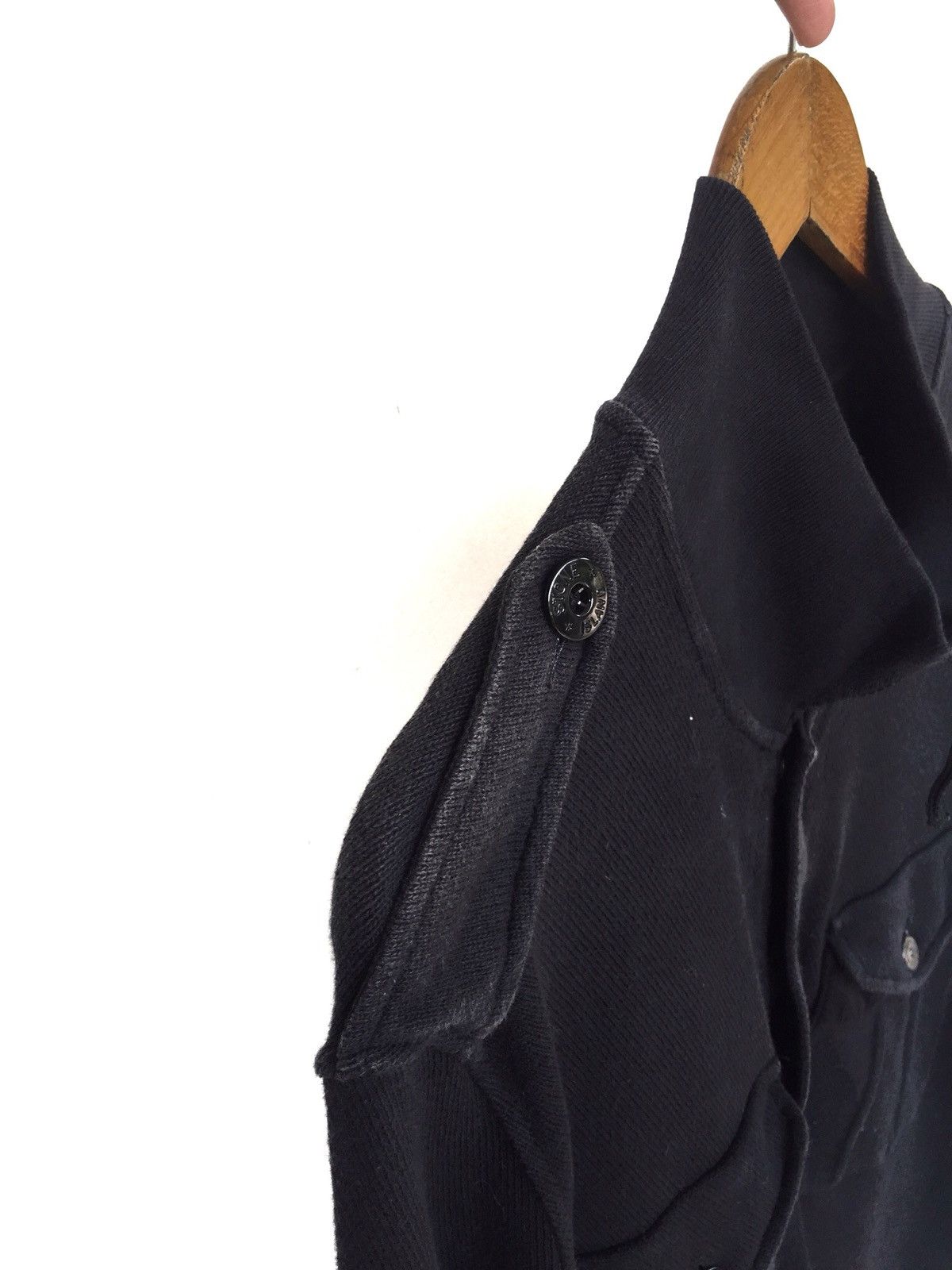 Massimo Osti ARCHIVE🔥SS08 Stone Island Black Minimal Officer Jacket Size US L / EU 52-54 / 3 - 9 Thumbnail