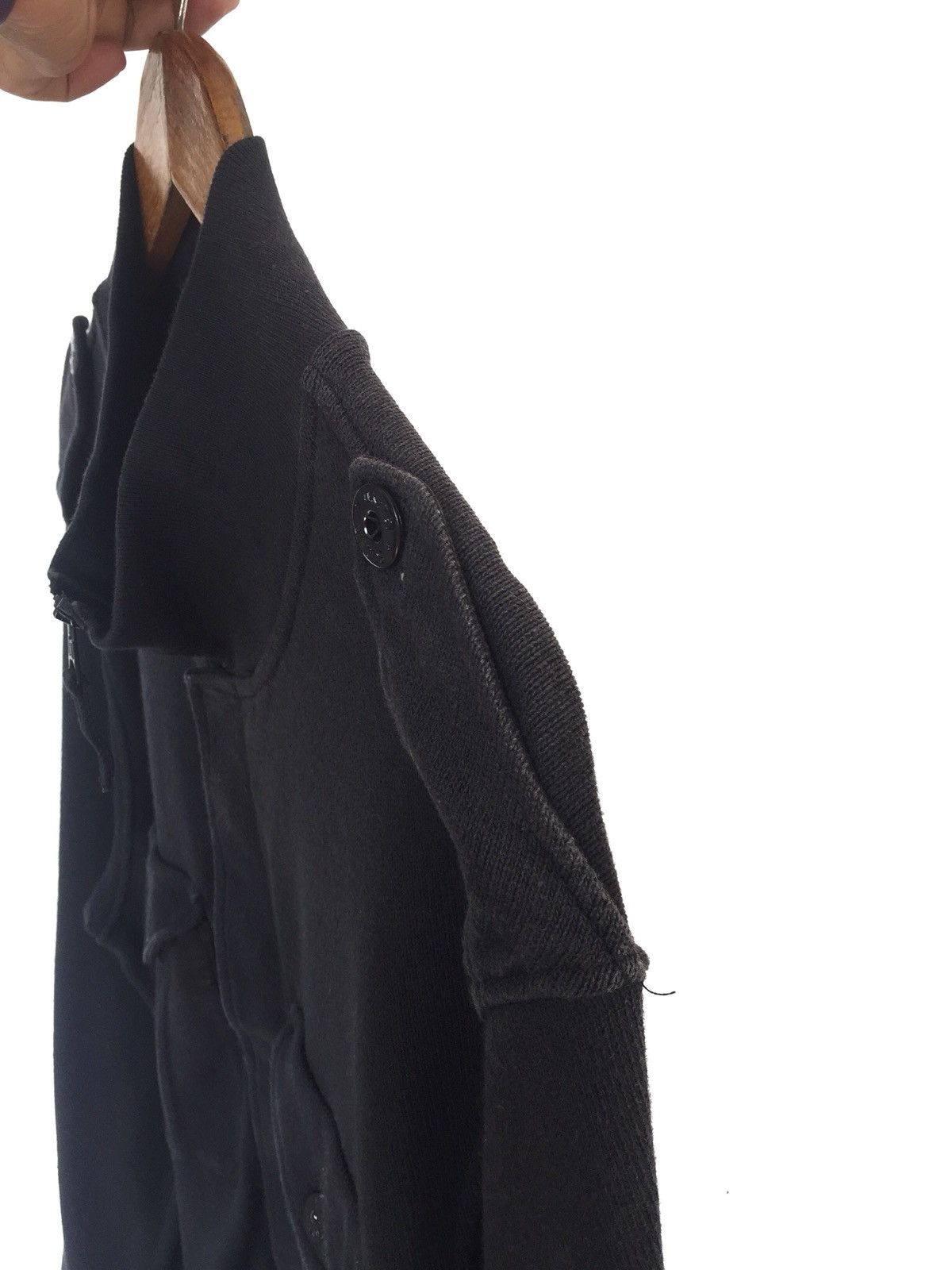 Massimo Osti ARCHIVE🔥SS08 Stone Island Black Minimal Officer Jacket Size US L / EU 52-54 / 3 - 8 Thumbnail