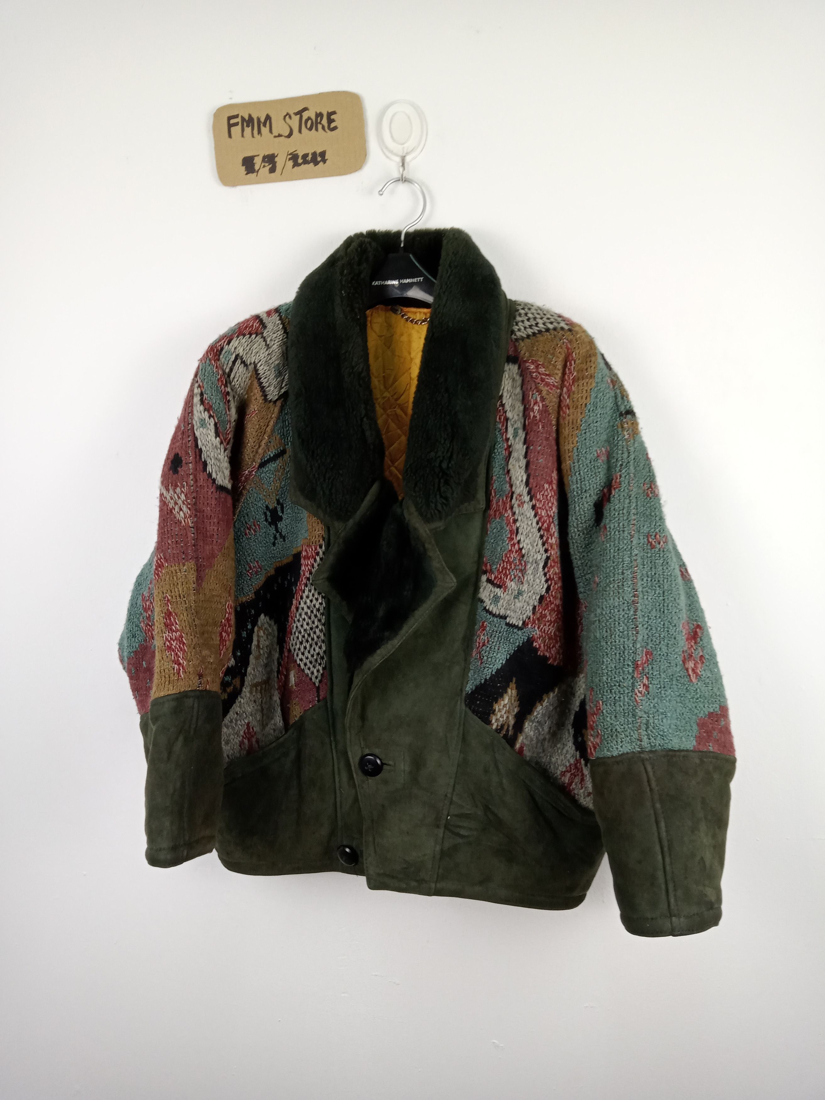 Vintage Canadian Sherling Suede Sheepskin Made in Italy Jacket Size US L / EU 52-54 / 3 - 1 Thumbnail